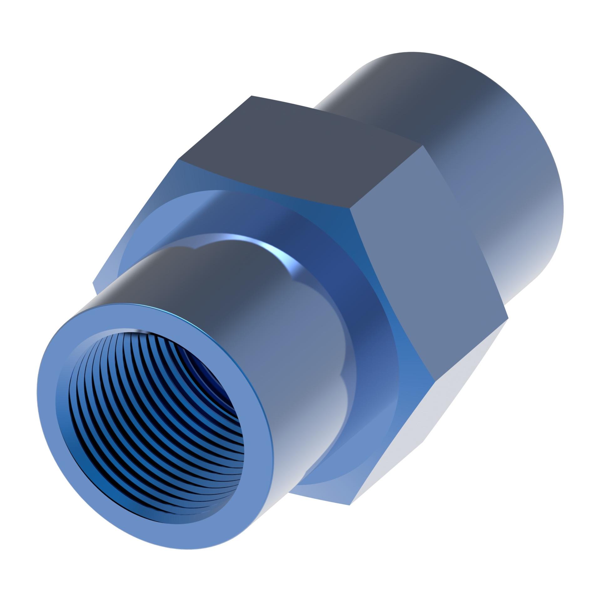Straight Adapters FCM2129-Blue (RIGHT)