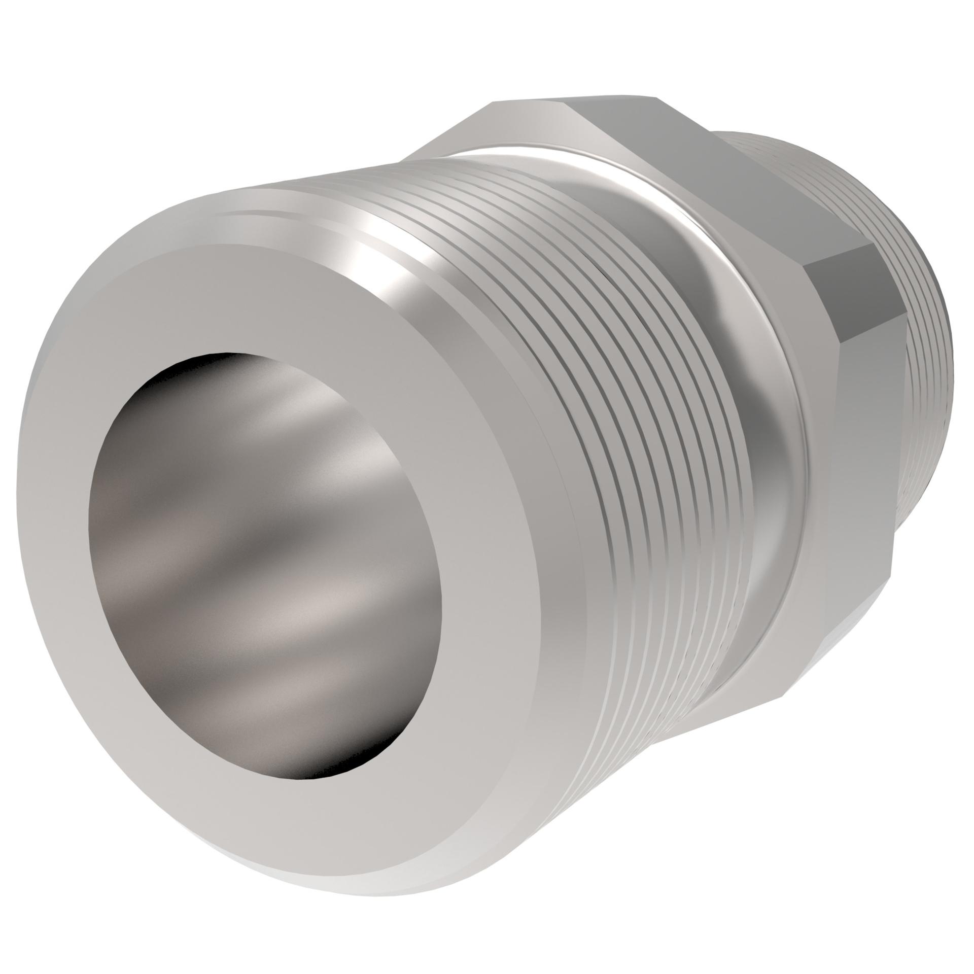 Straight Adapters RepImage_ThreadedMale_ThreadedMale_Steel (RIGHT)