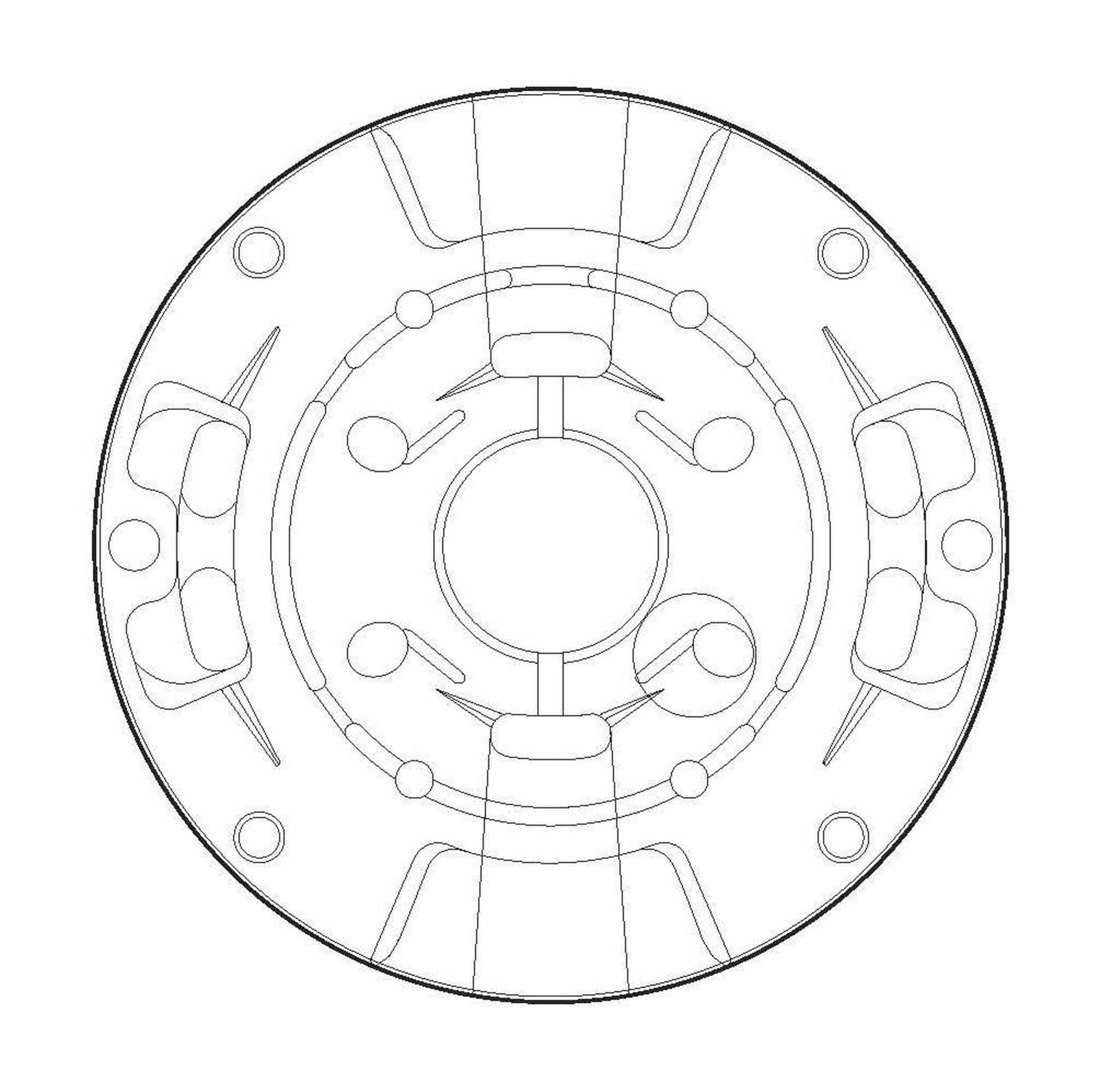 Spare Part Sub Assembly Plate and Bushing 575479 (CENTER)