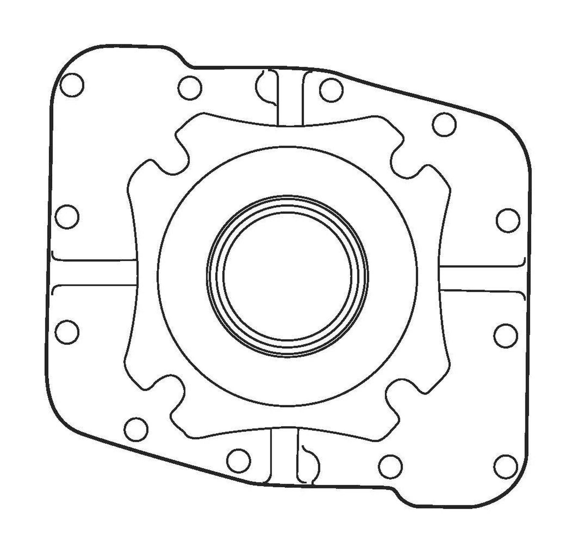 Danfoss Piston Pump Accessory Mounting Flange 101813-000 (CENTER)