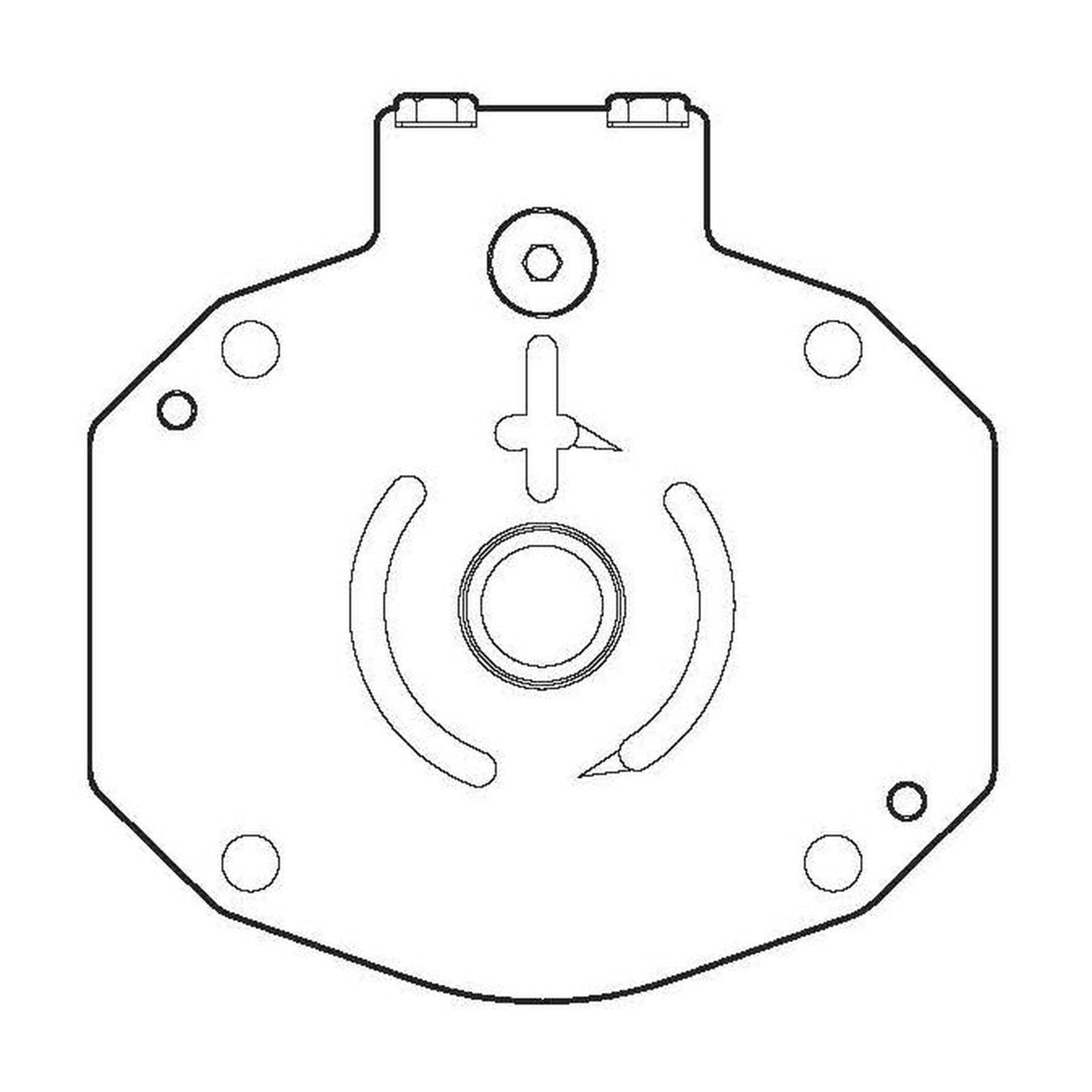 Pump Accessory Back Plate 70421-343 (CENTER)