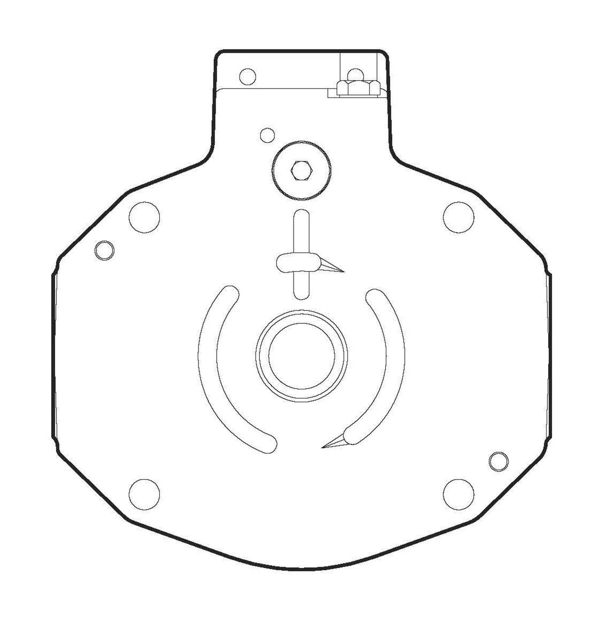Pump Accessory Back Plate 70452-304 (CENTER)