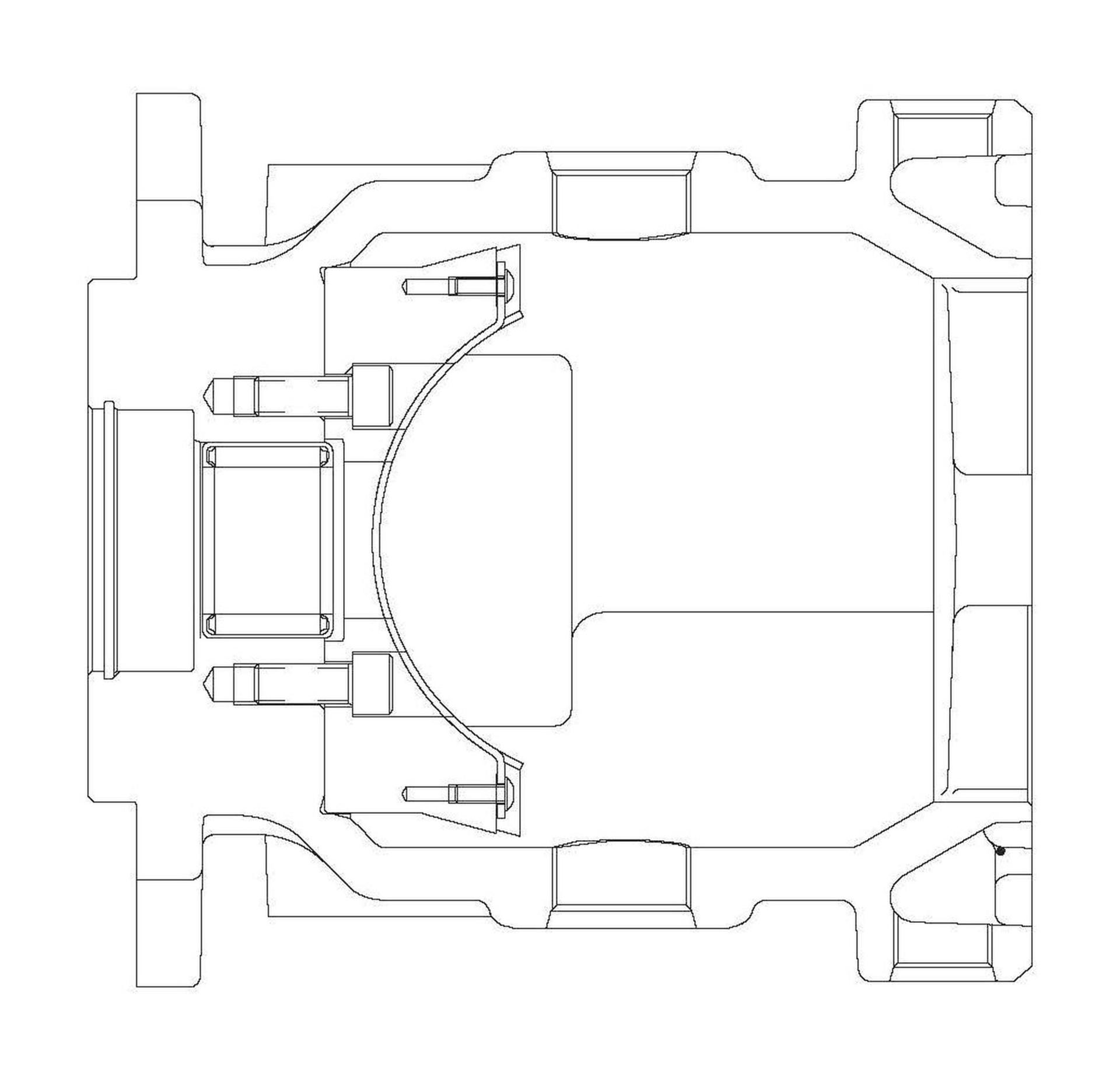 Danfoss Piston Pump Accessory Housing 112251-001 (CENTER)