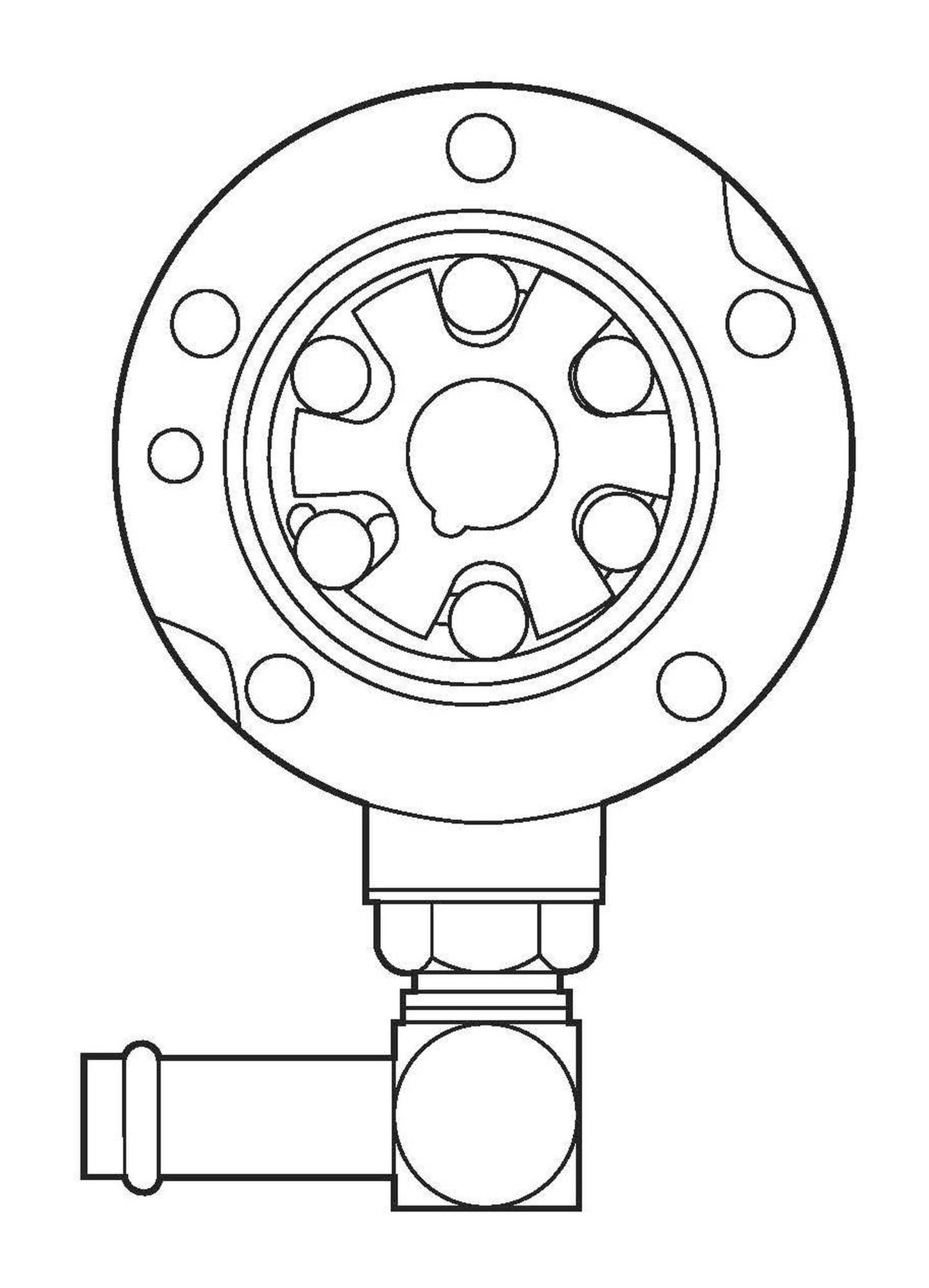 Danfoss Piston Pump Accessory Charge Pump 108856-000 (CENTER)