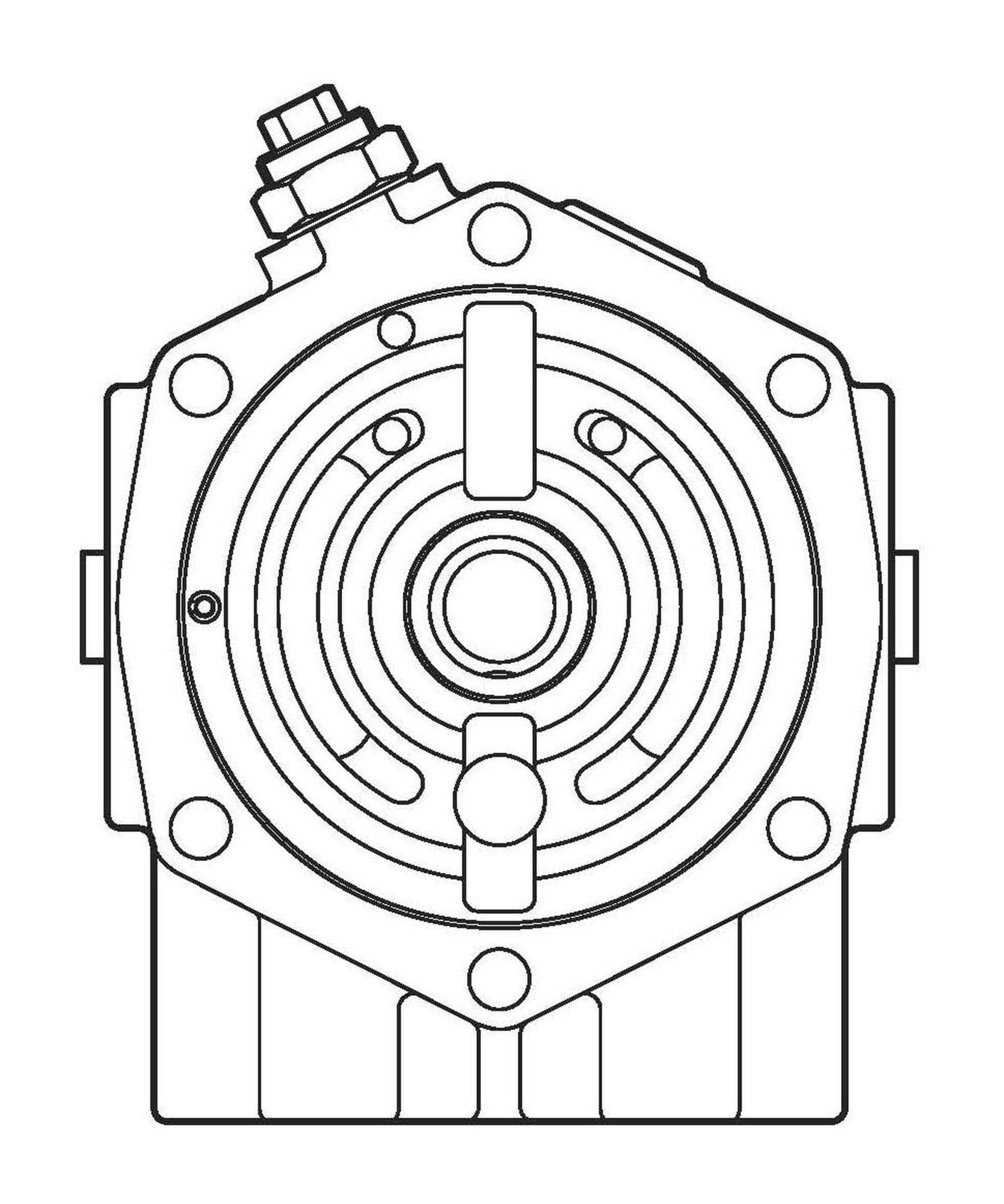 Danfoss Piston Pump Accessory Back Plate 4998241-001 (CENTER)