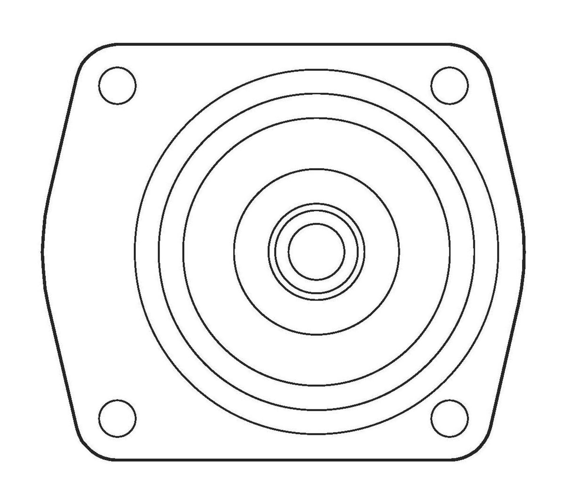 Danfoss Piston Pump Accessory Cover Plate 72451-501 (BACK)