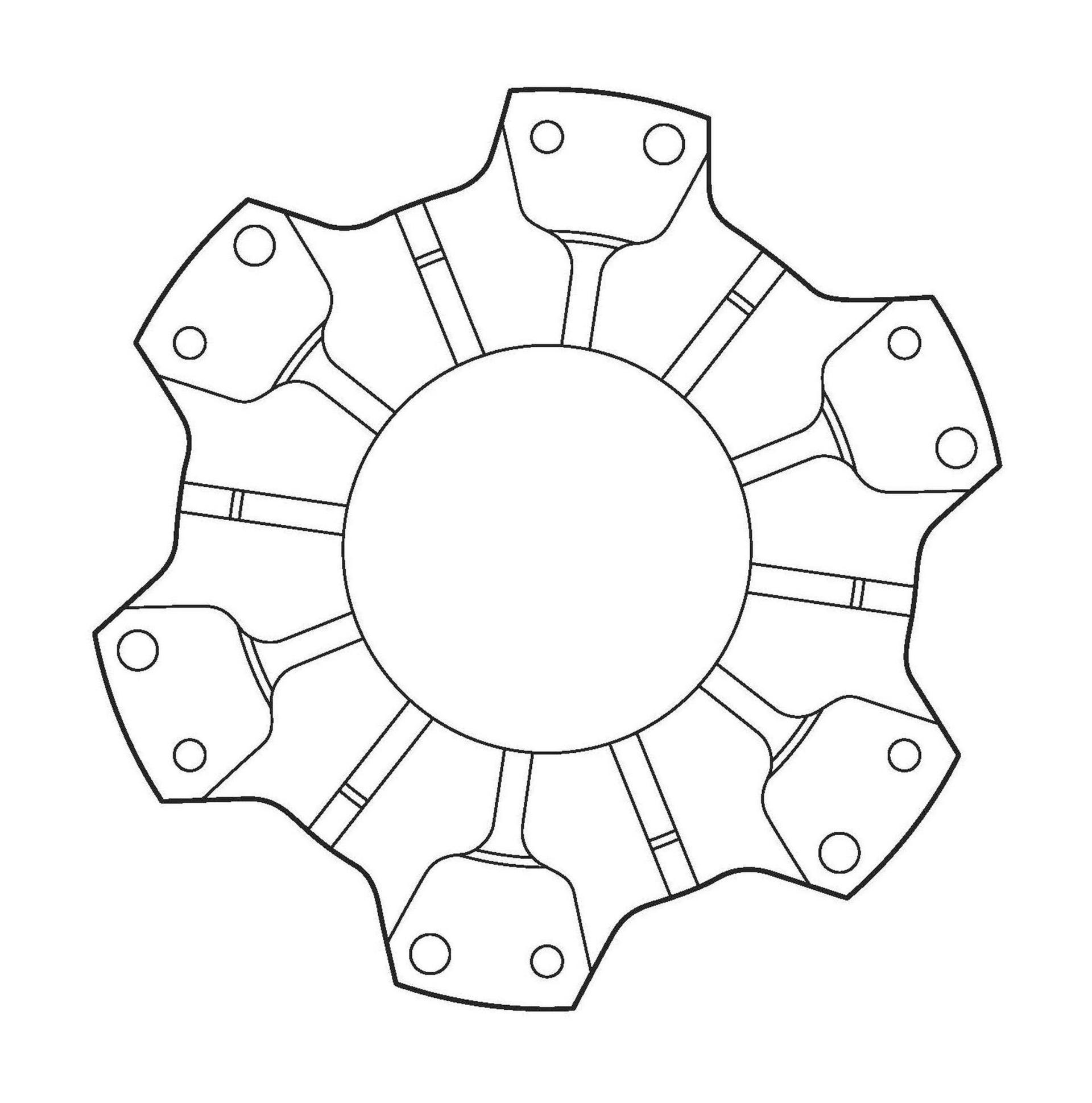 Danfoss Kits and Spare Parts Mounting Flange 512554 (CENTER)