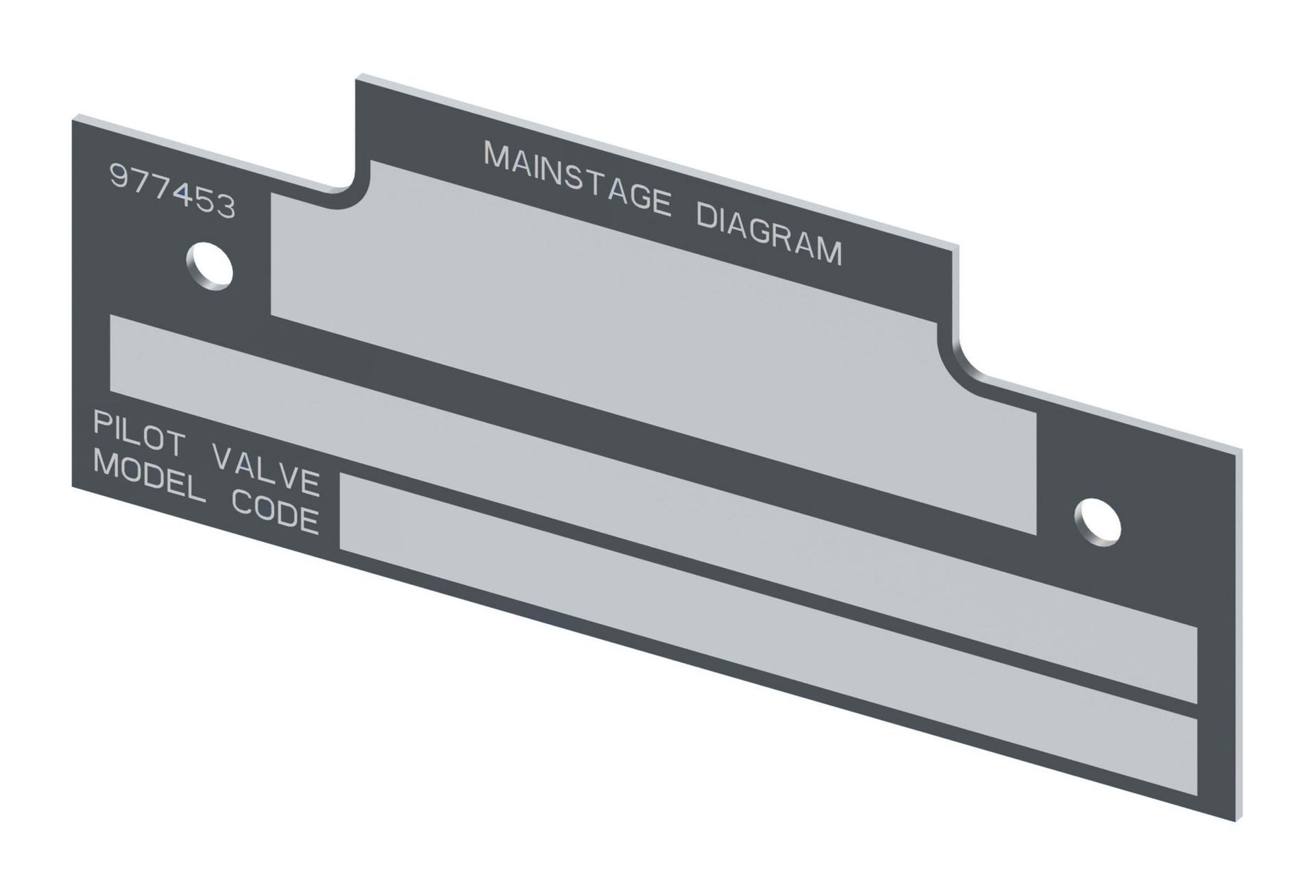 Danfoss Labels and Tags Diagram Plate 977453 (RIGHT)