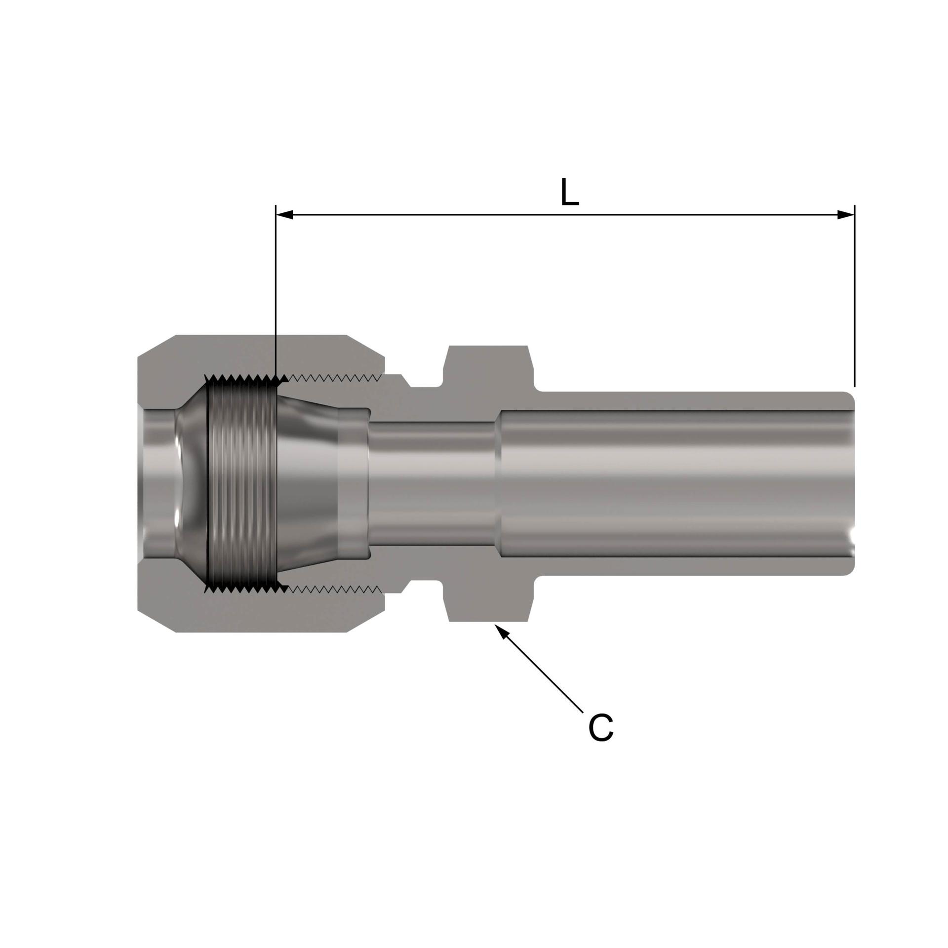 Danfoss Ermeto Reducer Coupling 7015X10X8 [CENTER]