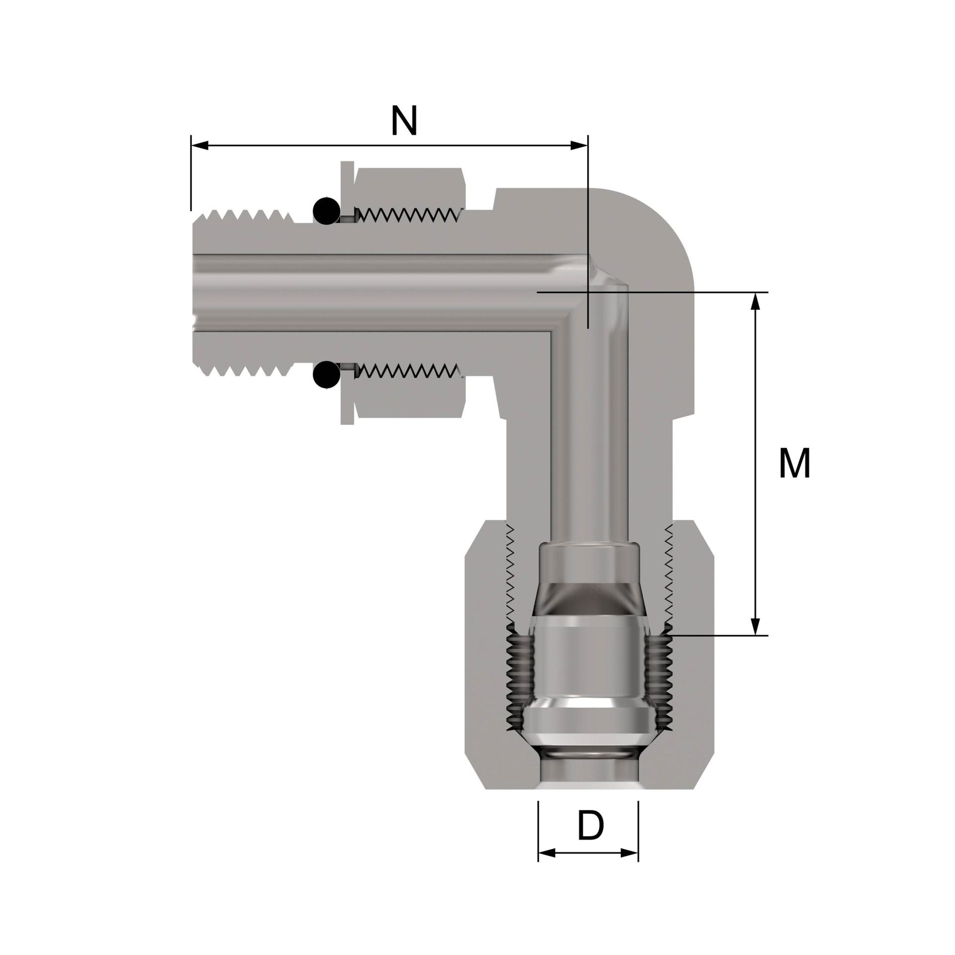 Danfoss Ermeto 90? Straight Thread O-ring 7515X10 [CENTER]