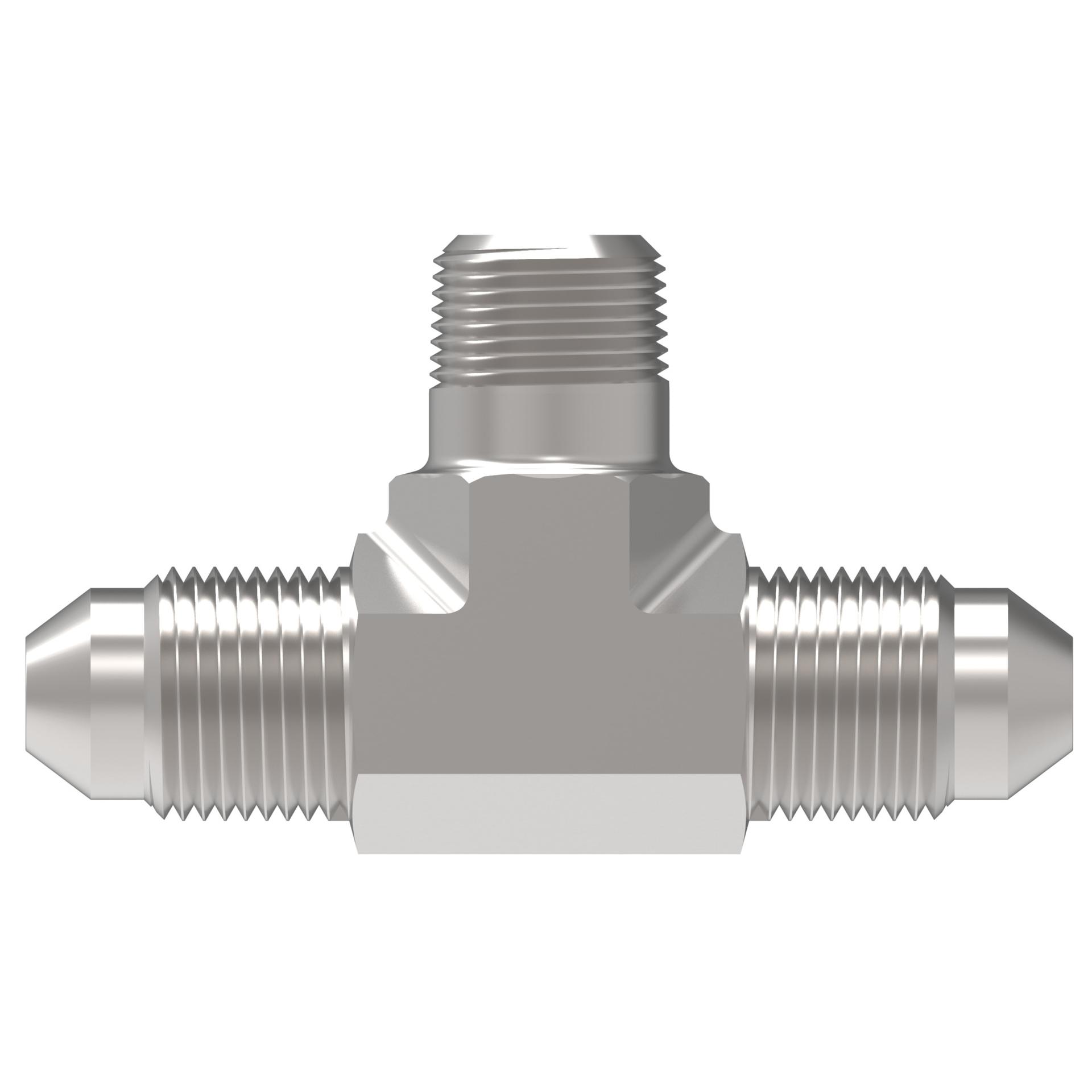Danfoss 2030 Series Tee/Y Adapters NPTF External Pipe/SAE 37? Flare 2030-2-4 [CENTER]