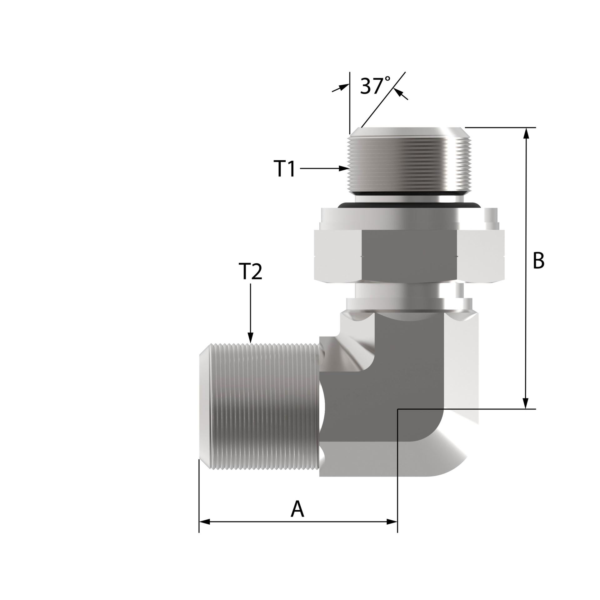Danfoss FF4367 Series Elbow Adapters BSPP Male / BSPP Male FF4367-S [CENTER]