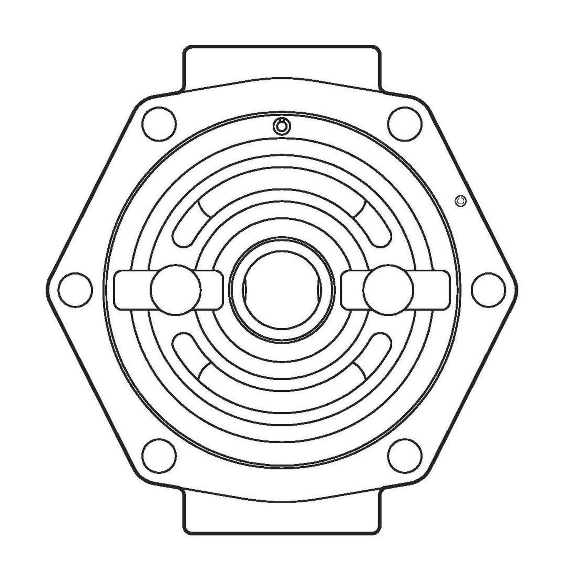 Danfoss Spare Part Backplate Sub-assembly74300-411 (CENTER)