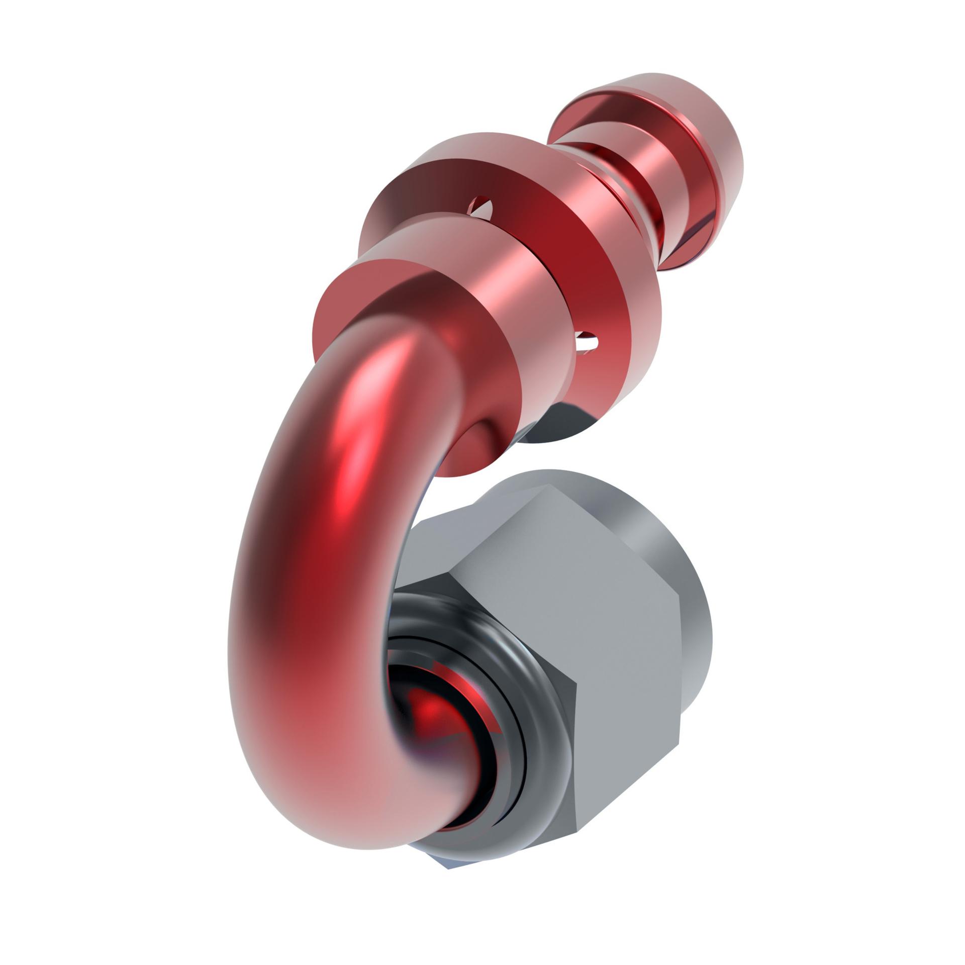 Aeroquip Performance by Danfoss Reusable Hose Fittings Socketless SAE 37° JIC/AN 180° Elbow FCM1562 (RIGHT)