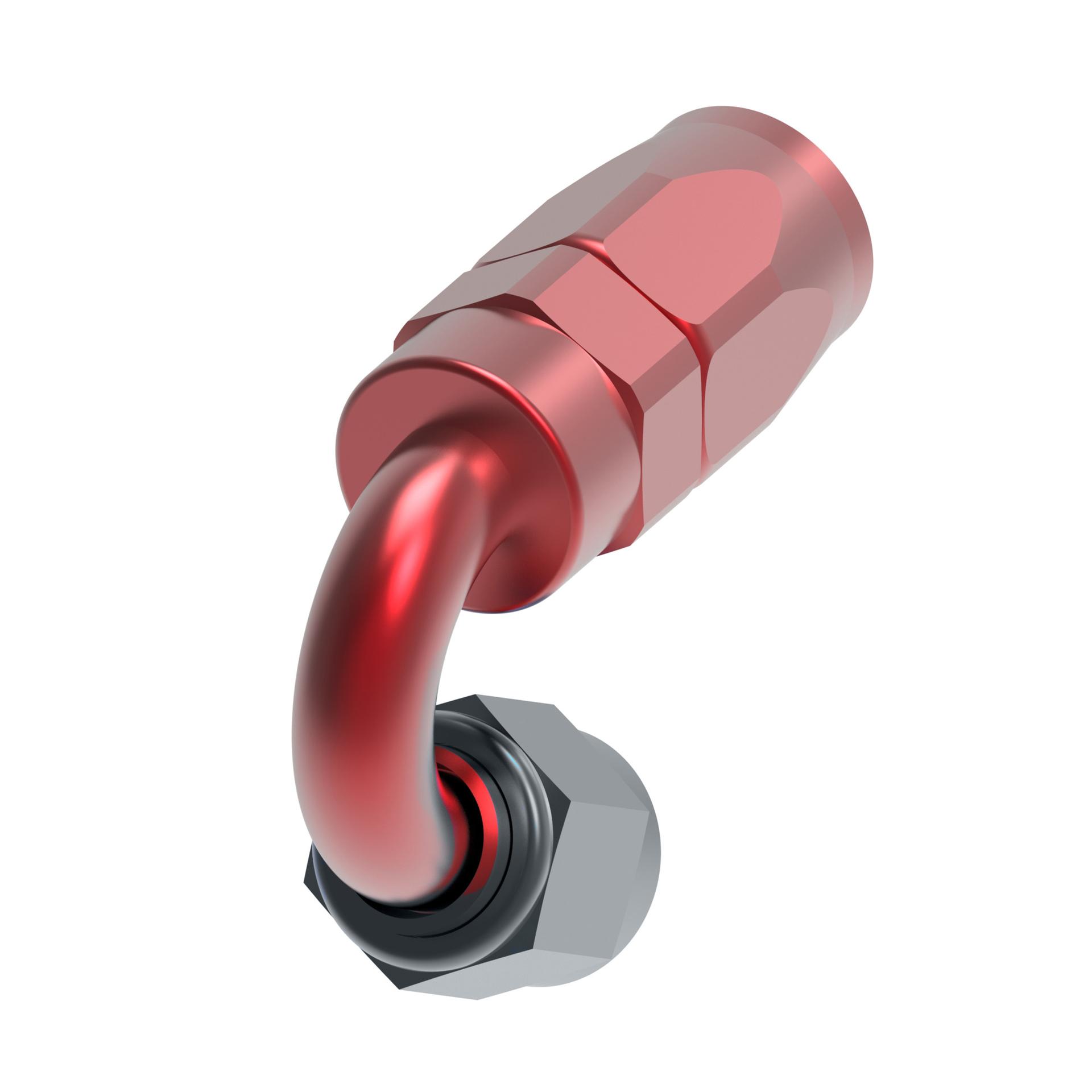 Aeroquip Performance by Danfoss Reusable Hose Fittings SAE 37° JIC/AN 150° Elbow Swivel FCM4052 (RIGHT)