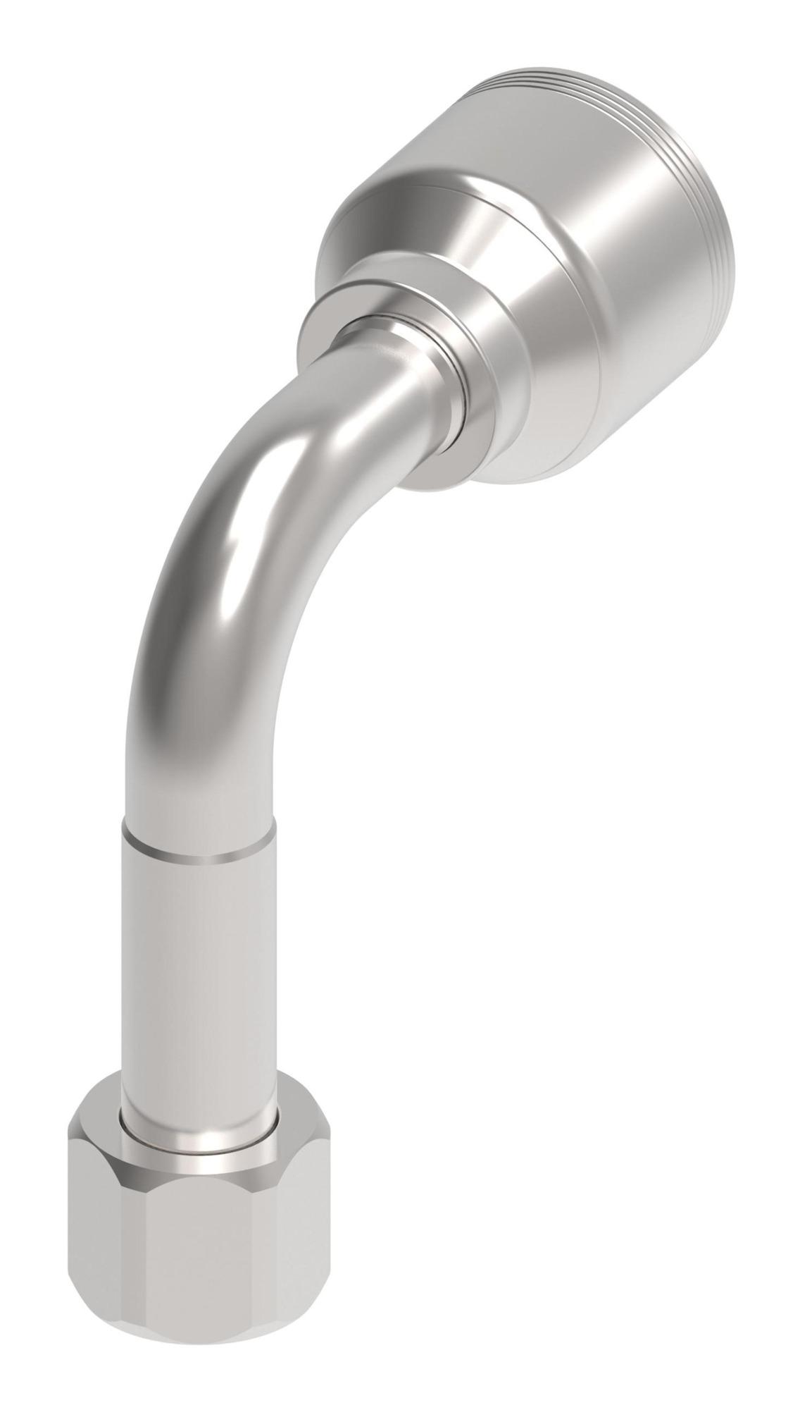 Danfoss 4S Series Crimp Hose Fittings Female JIC/37 Swivel 90 Long Drop Elbow 4SAXXFJC12 (RIGHT)