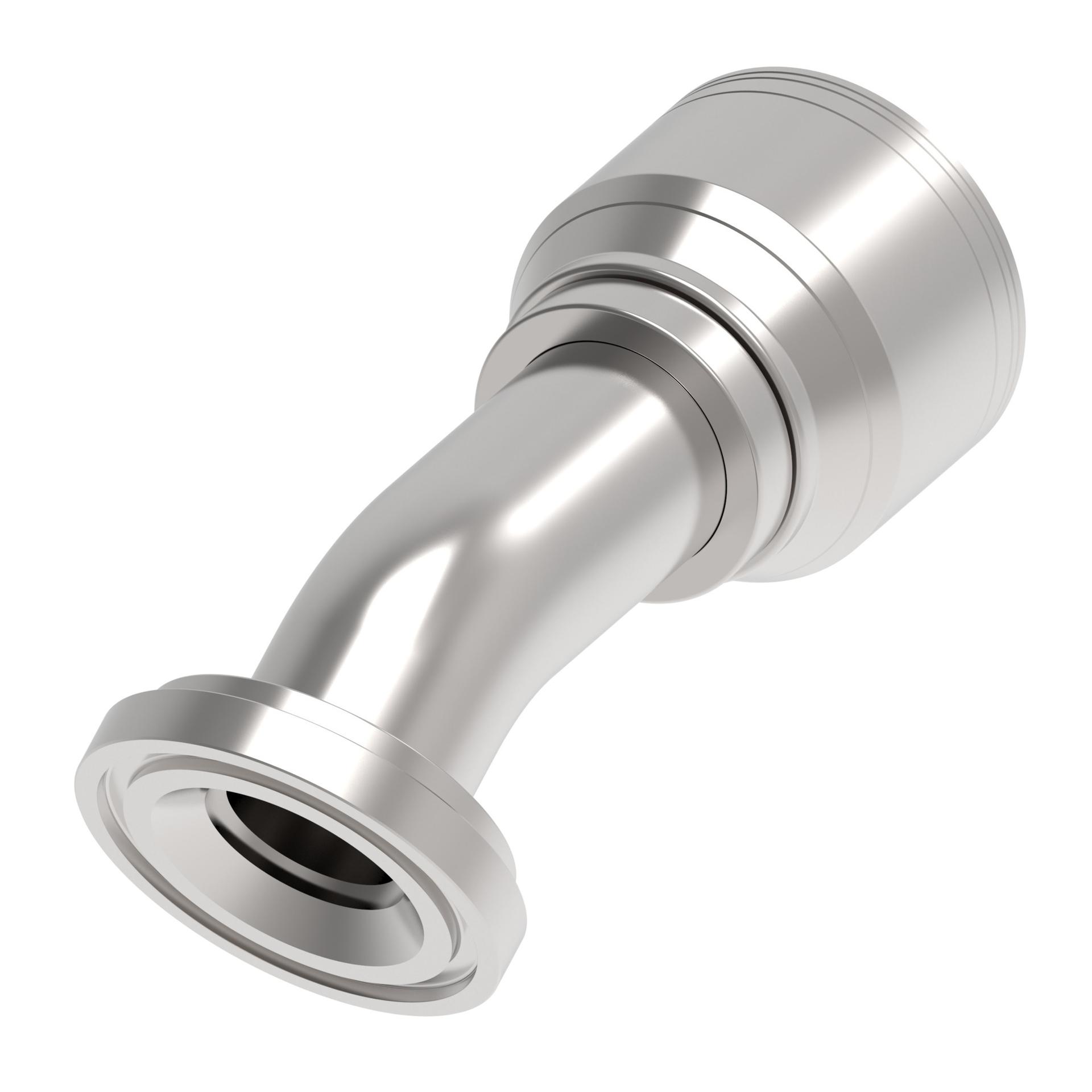 Aeroquip by Danfoss 1A Series Crimp Hose Fittings SAE Code 61 30˚ Elbow 1A32FLF24 (RIGHT)