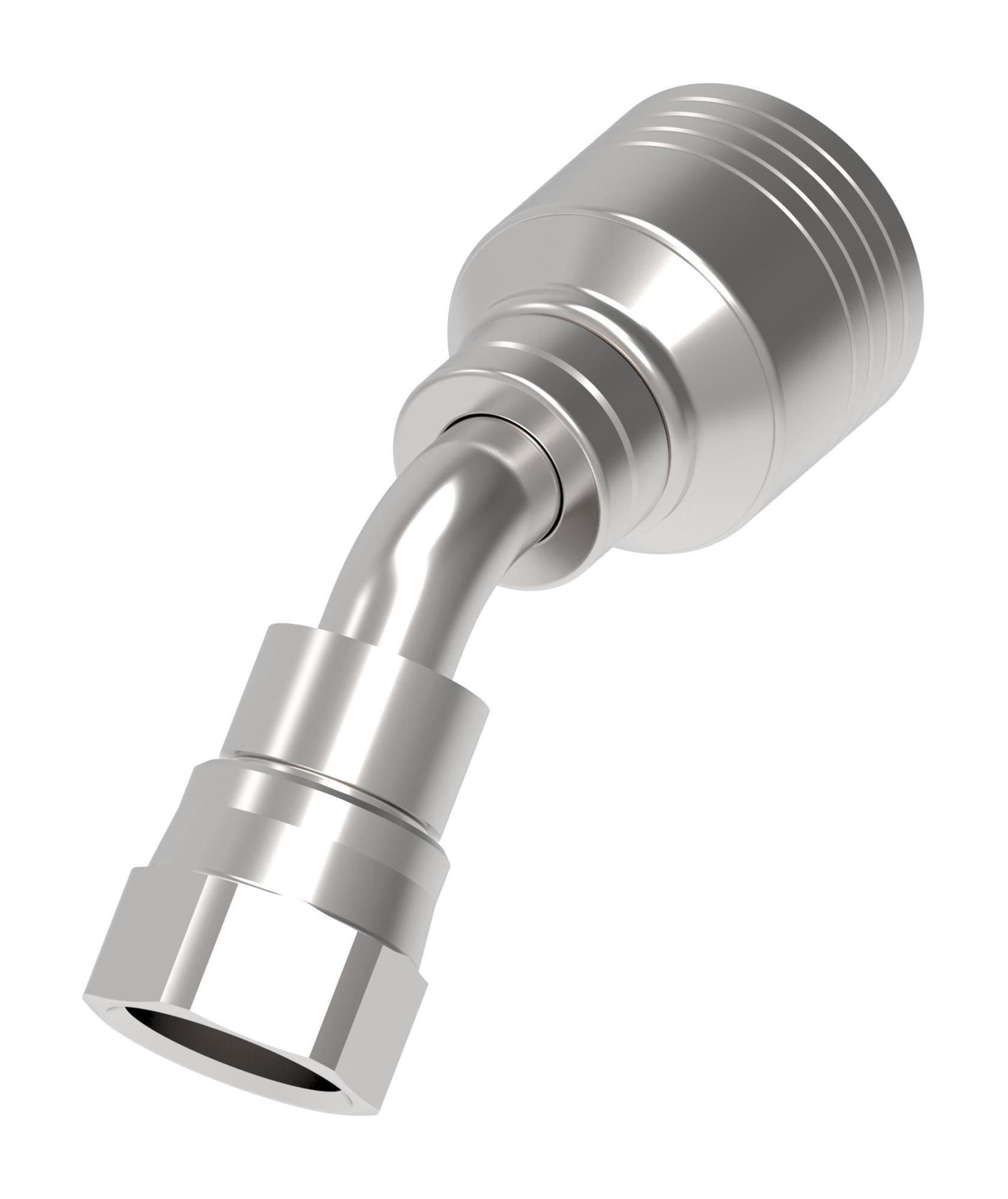 Danfoss 4S Series Crimp Hose Fittings Female JIC/37 Swivel 45 Elbow 4SA10FJA8 (RIGHT)
