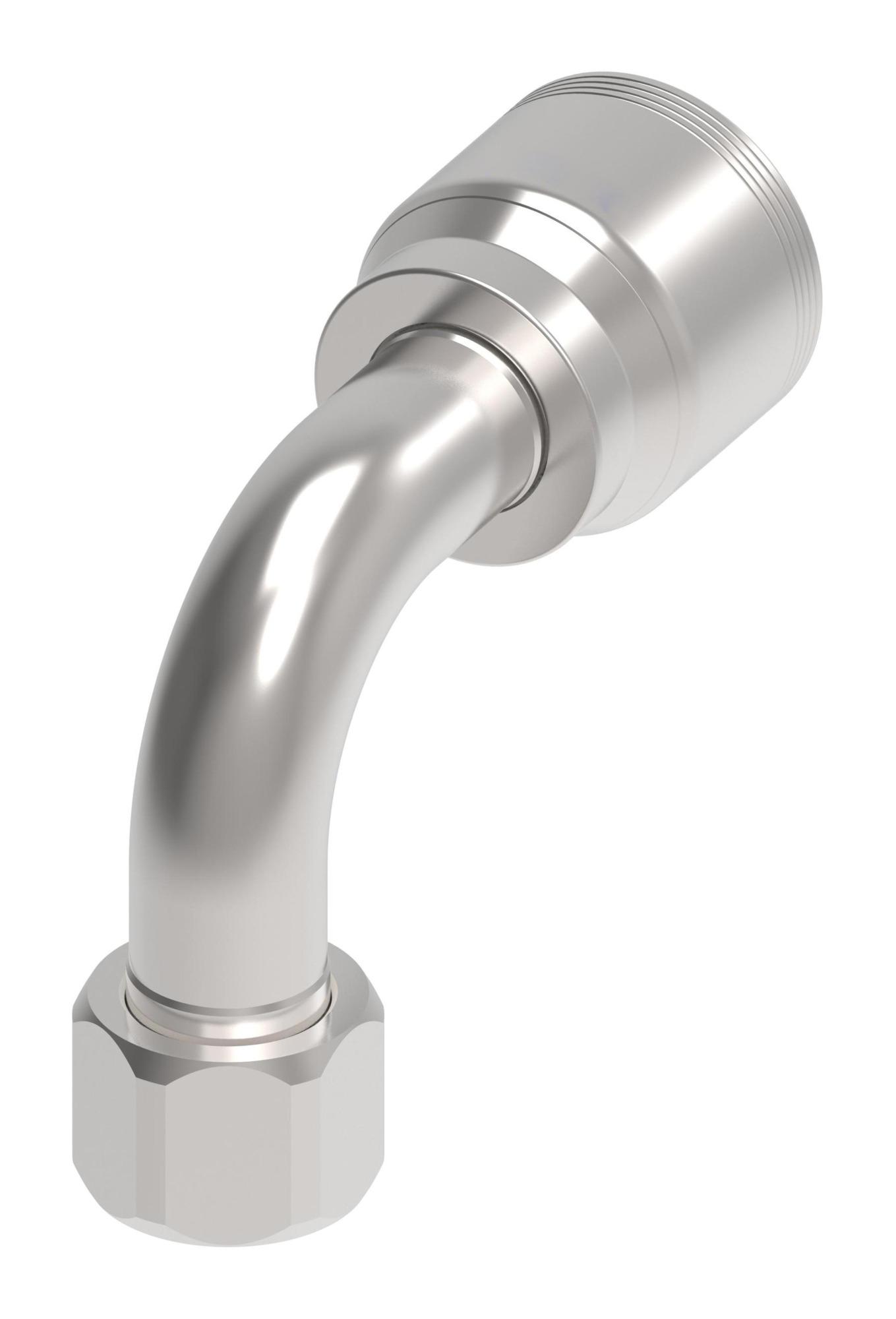 Danfoss 4S Series Crimp Hose Fittings Female JIC/37 Swivel 90 Elbow 4SAXXFJB16 (RIGHT)