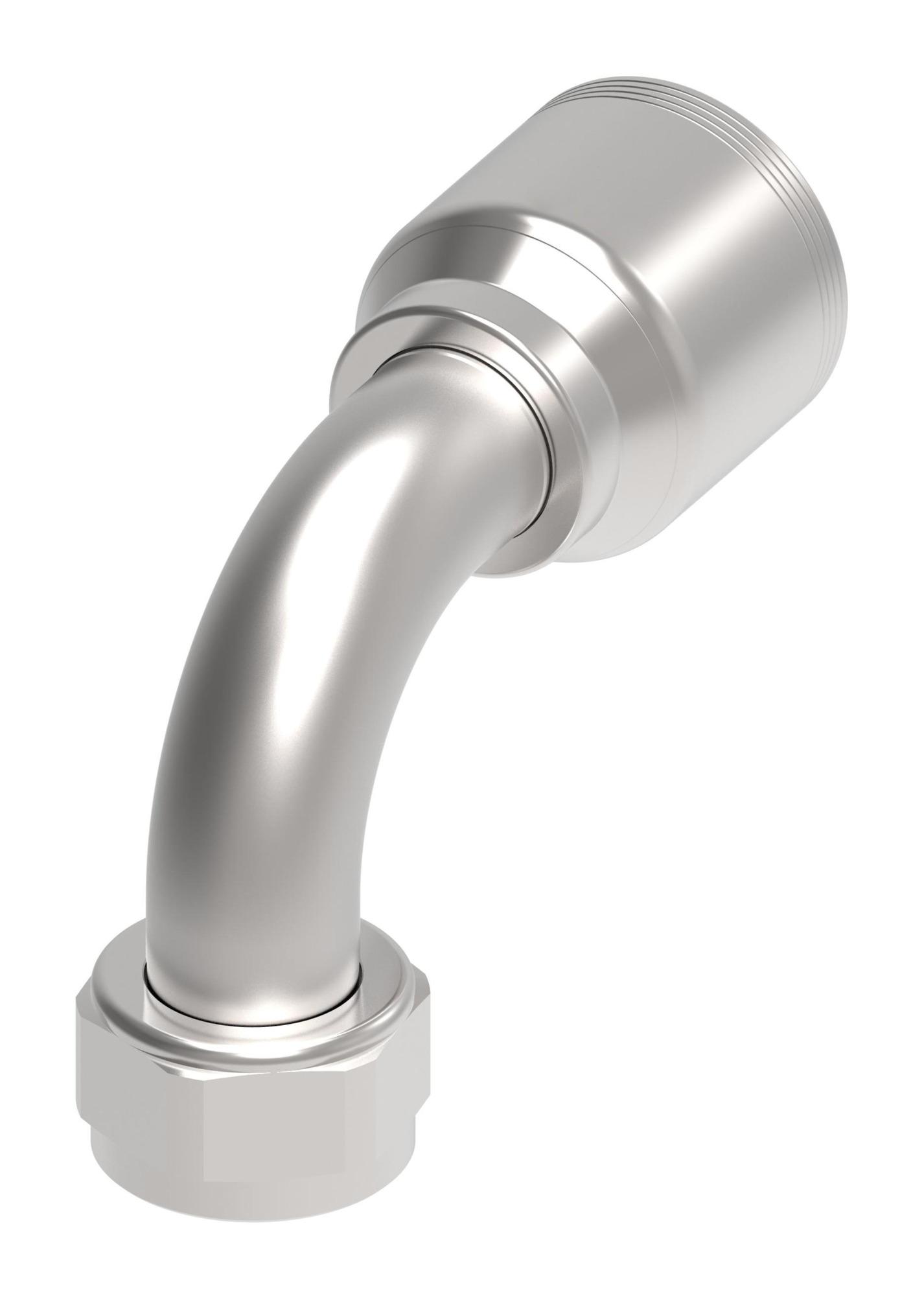 Danfoss 4S Series Crimp Hose Fittings Female JIC/37 Swivel 90 Elbow 4SAXXFJB20 (RIGHT)