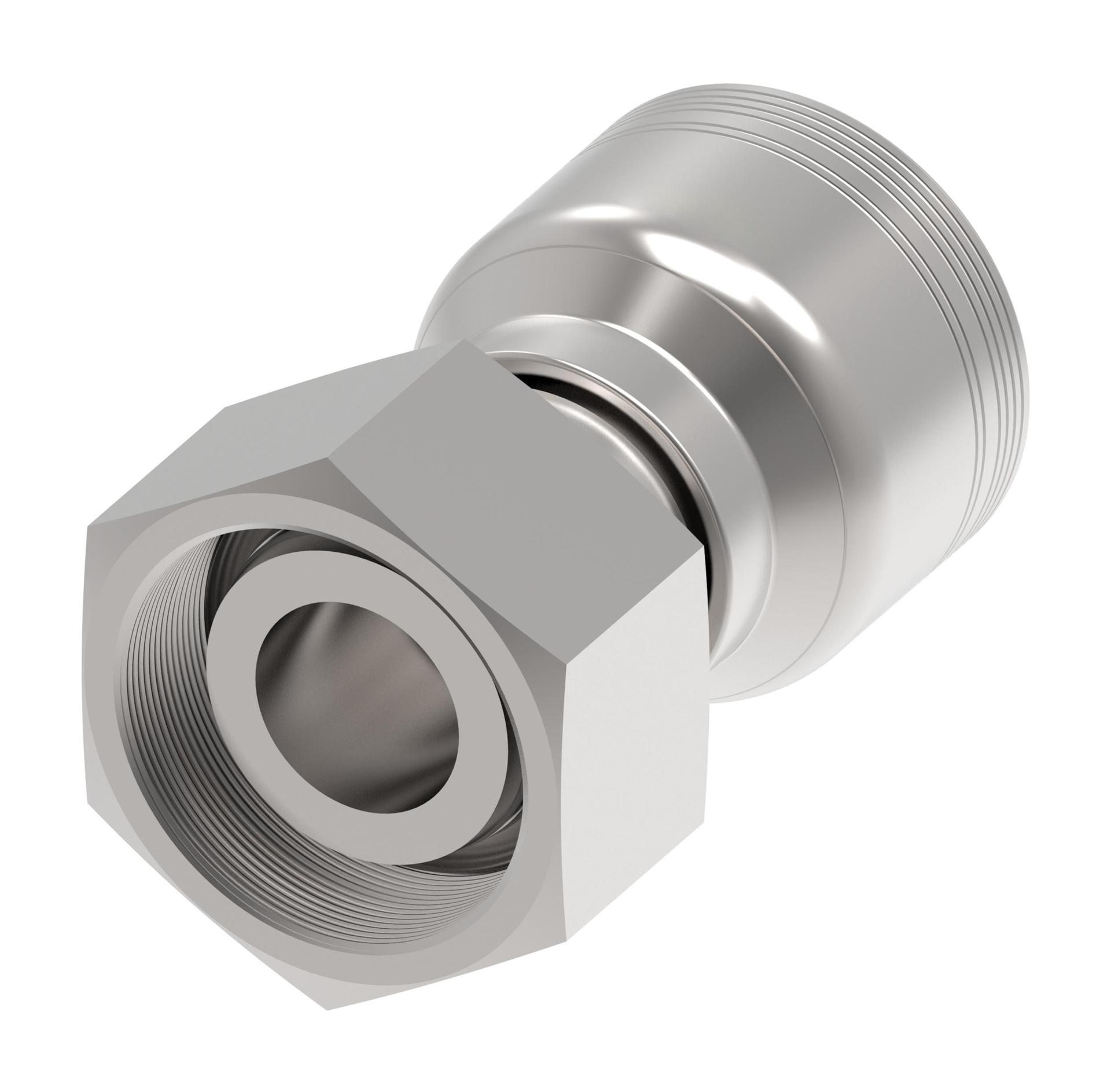 Danfoss 6S Series Crimp Hose Fittings Female Swivel DIN 24 Seat 6SXXDS16 (RIGHT)
