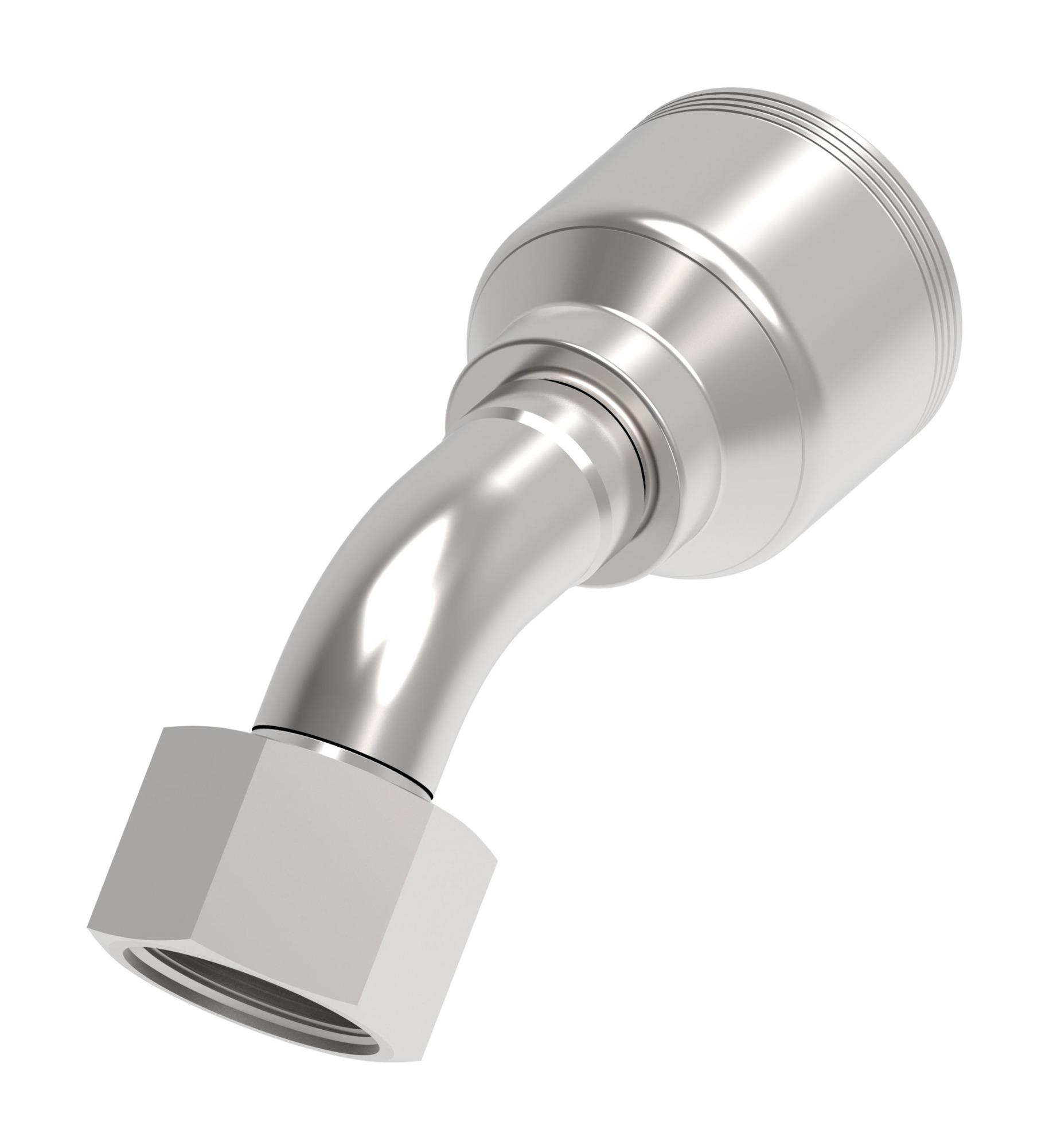 Danfoss 4S Series Crimp Hose Fittings Female ORS Swivel 45 Elbow 4SAXXFRA12 (RIGHT)
