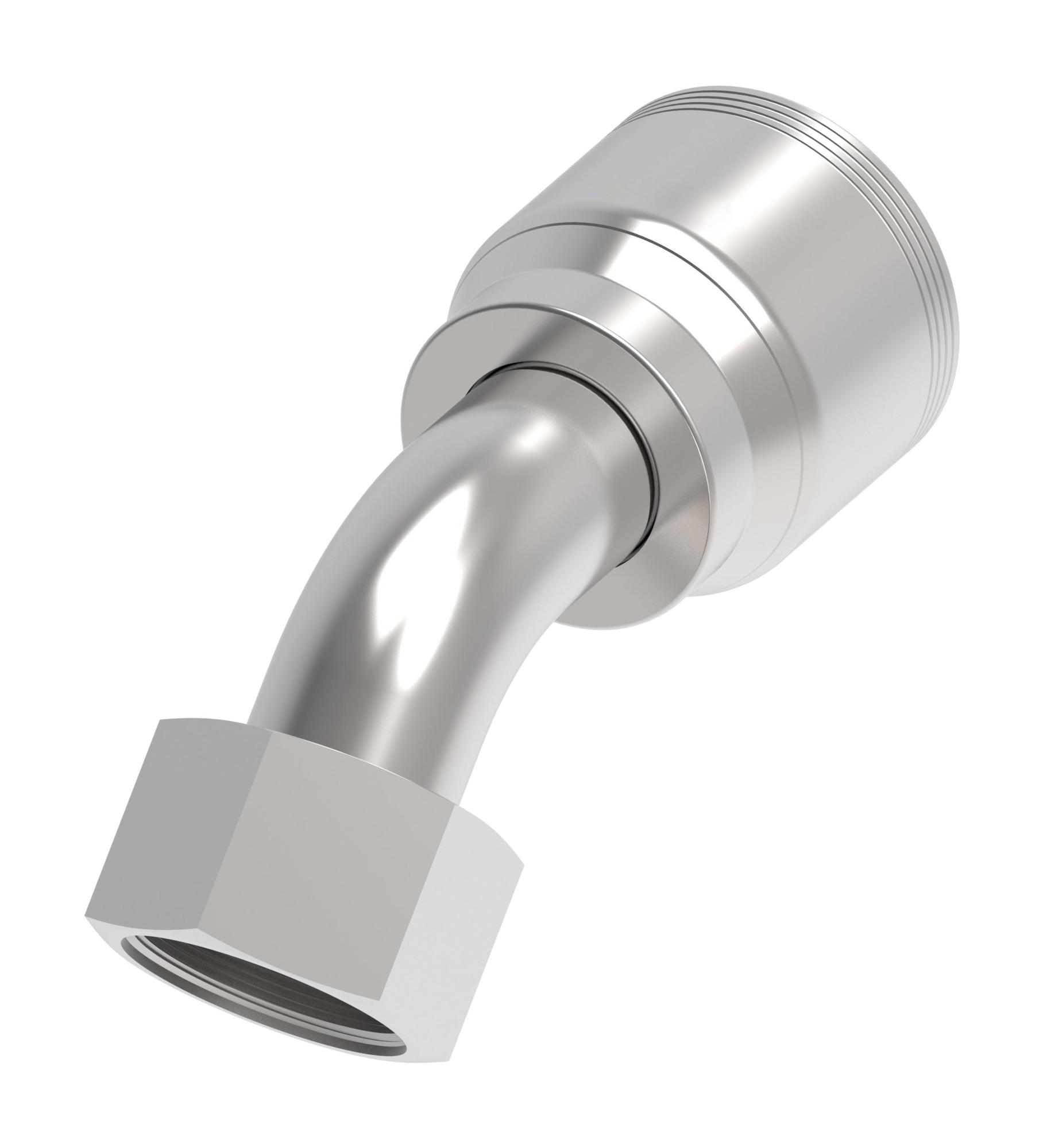 Danfoss 4S Series Crimp Hose Fittings Female ORS Swivel 45 Elbow 4SAXXFRA16 (RIGHT)