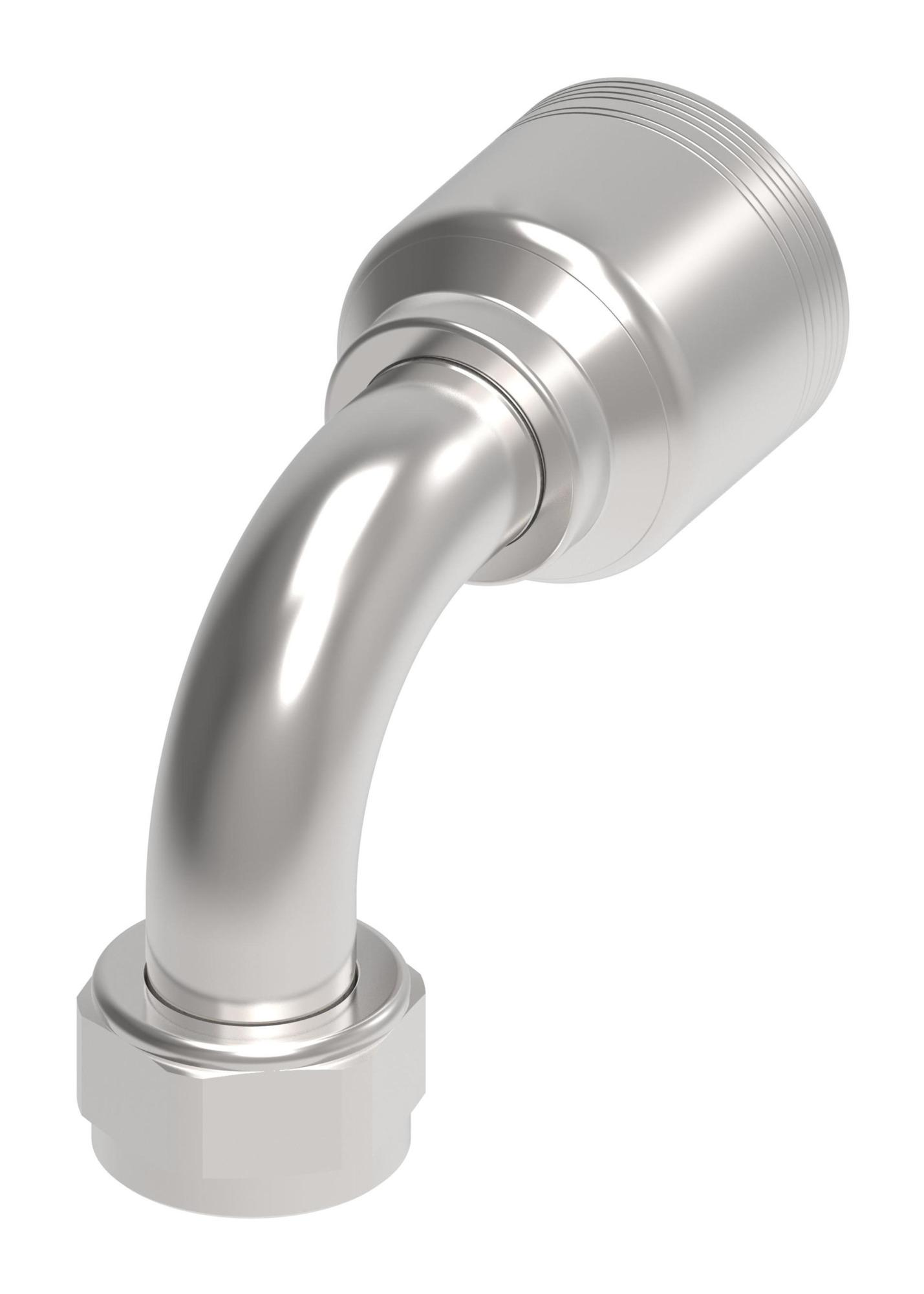 Danfoss 6S Series Crimp Hose Fittings Female JIC/37 Swivel 90 Elbow 6SAXXFJB20 (RIGHT)