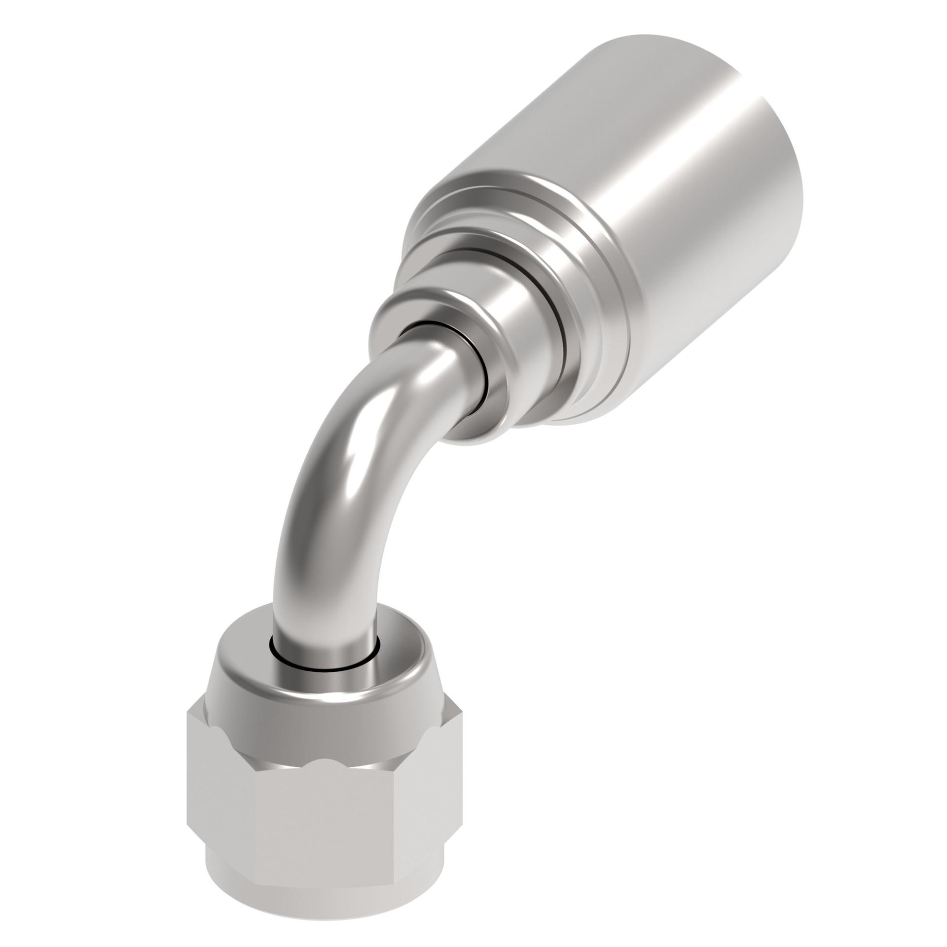 Synflex Optimum by Danfoss 4T Series Crimp Hose Fittings JIC/37˚ Female Swivel 90˚ Elbow 4TA4FJB3 (RIGHT)