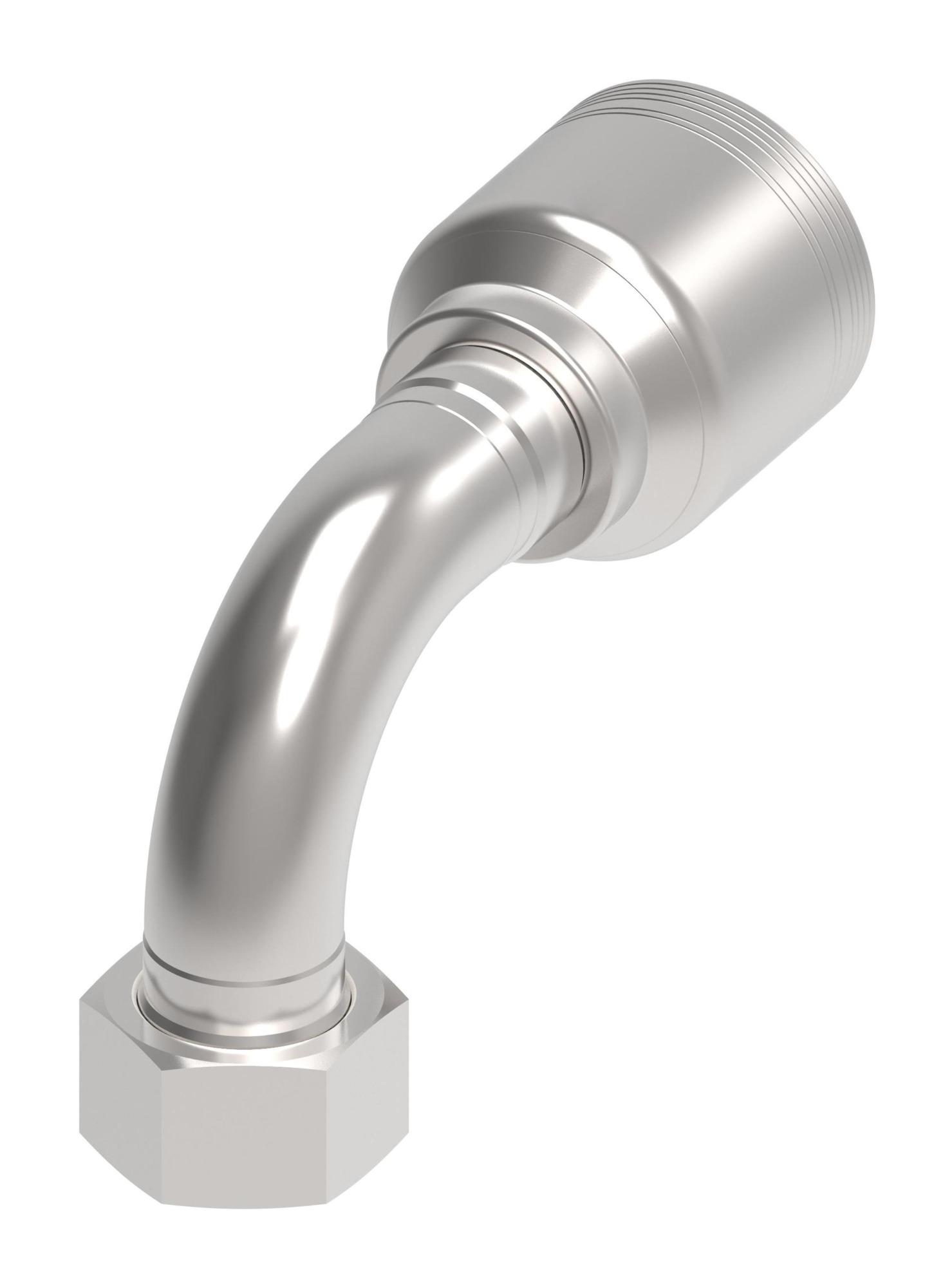 Danfoss 6S Series Crimp Hose Fittings Female ORS Swivel 90 Elbow 6SAXXFRB20 (RIGHT)