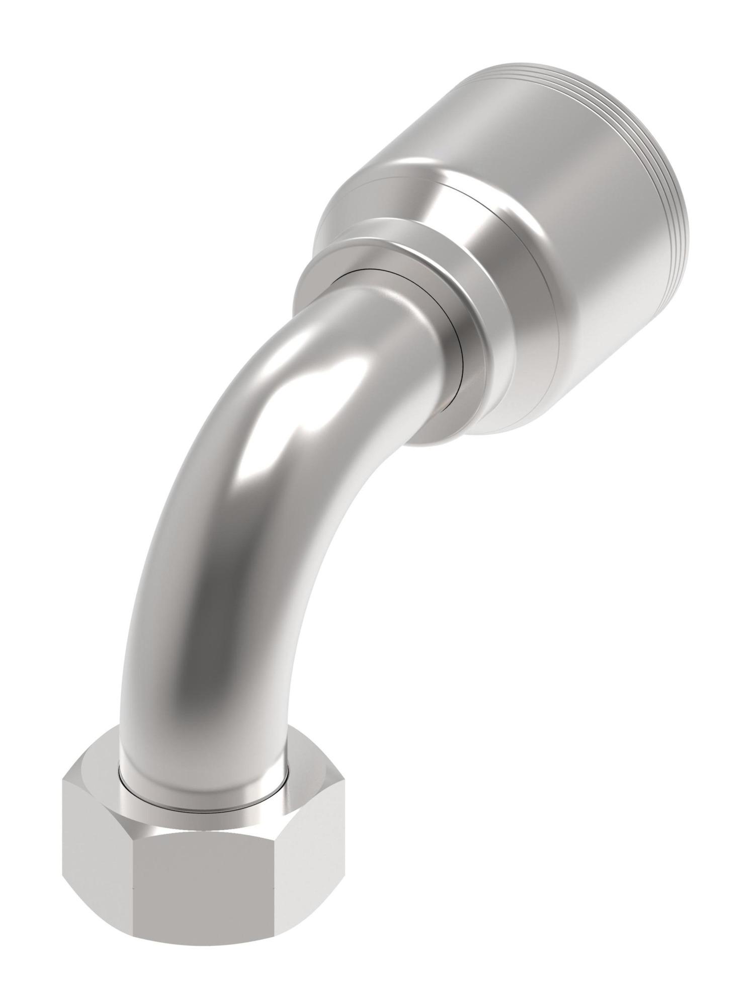 Danfoss 4S Series Crimp Hose Fittings Female BSPP Swivel 60 Cone 90 Elbow 4SXXBFB20 (RIGHT)