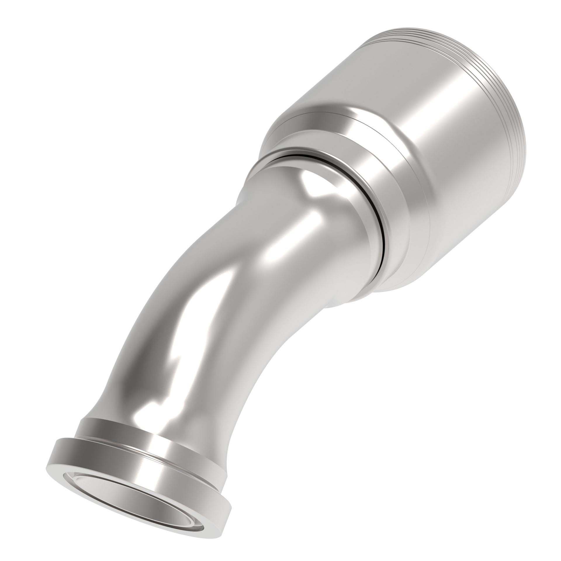 Danfoss 6S Series Crimp Hose Fittings SAE Code 62 Flange 45 Elbow 6S32FHA32 (RIGHT)