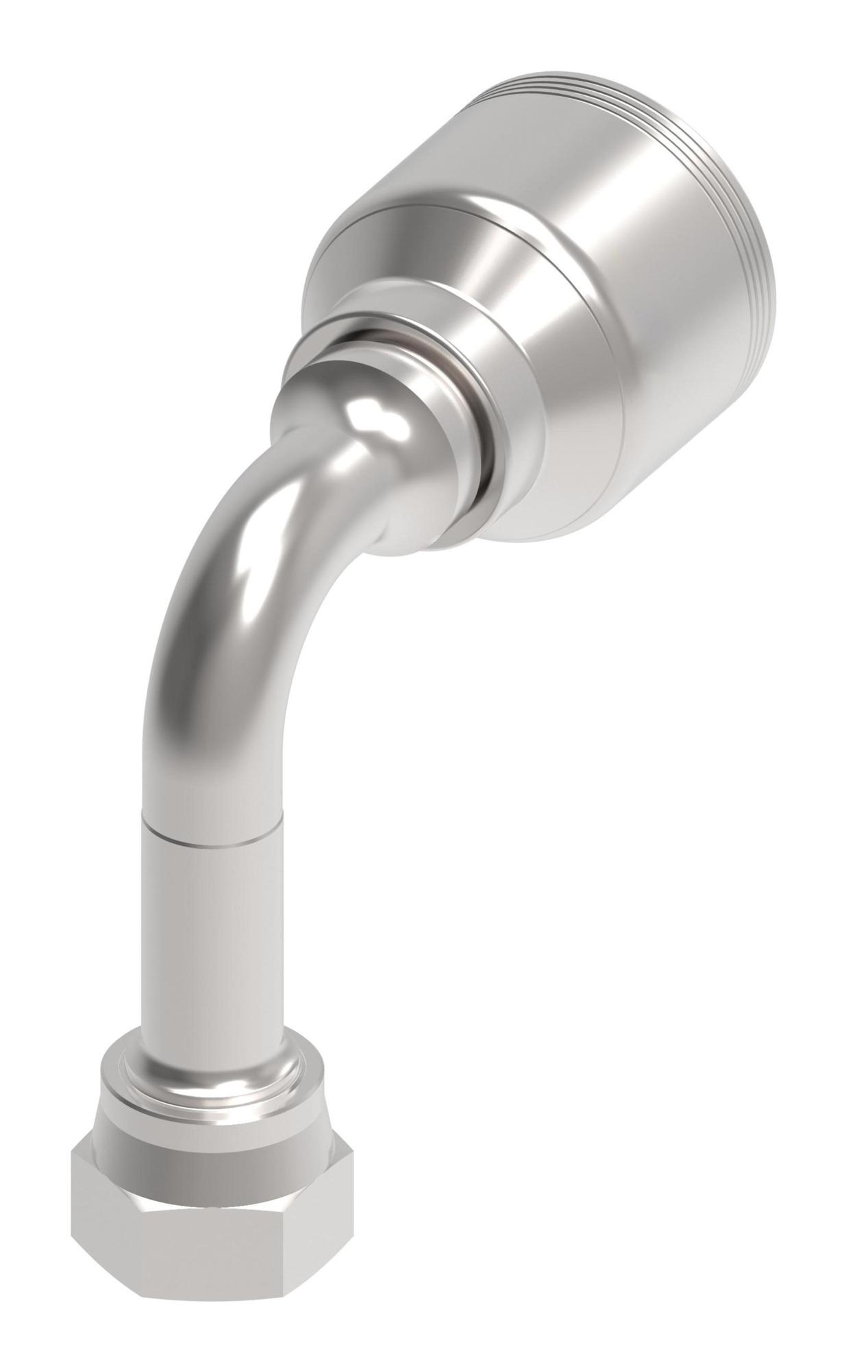 Danfoss 4S Series Crimp Hose Fittings Female ORS Swivel 90 Long Drop Elbow 4SAXXFRC12 (RIGHT)