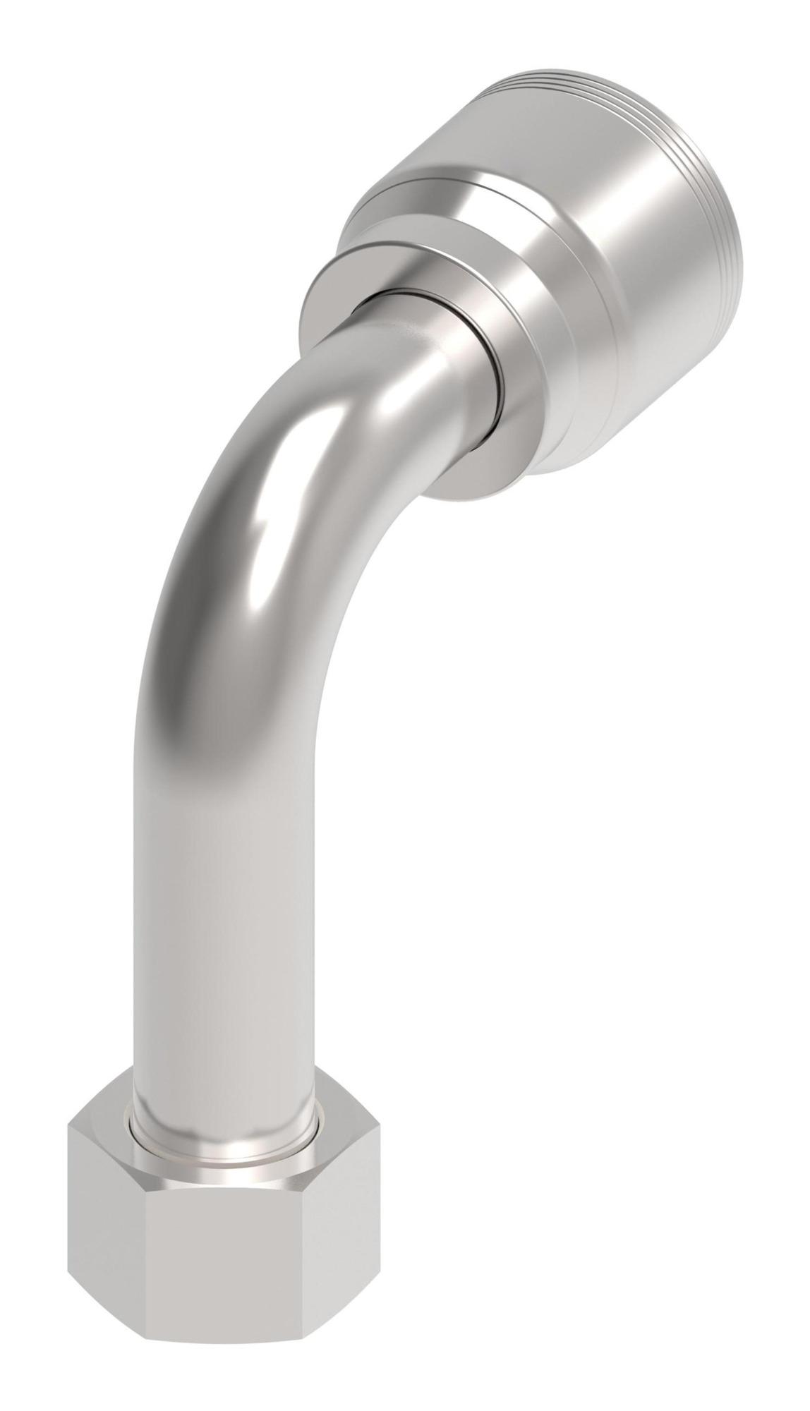 Danfoss 4S Series Crimp Hose Fittings Female ORS Swivel 90 Long Drop Elbow 4SAXXFRC16 (RIGHT)