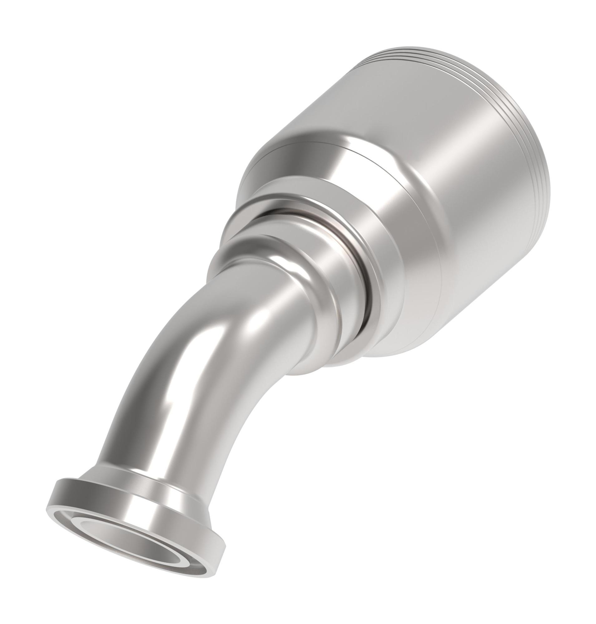 Danfoss 4S Series Crimp Hose Fittings SAE Code 61 Flange 45 Elbow 4SXXFLA20 (RIGHT)