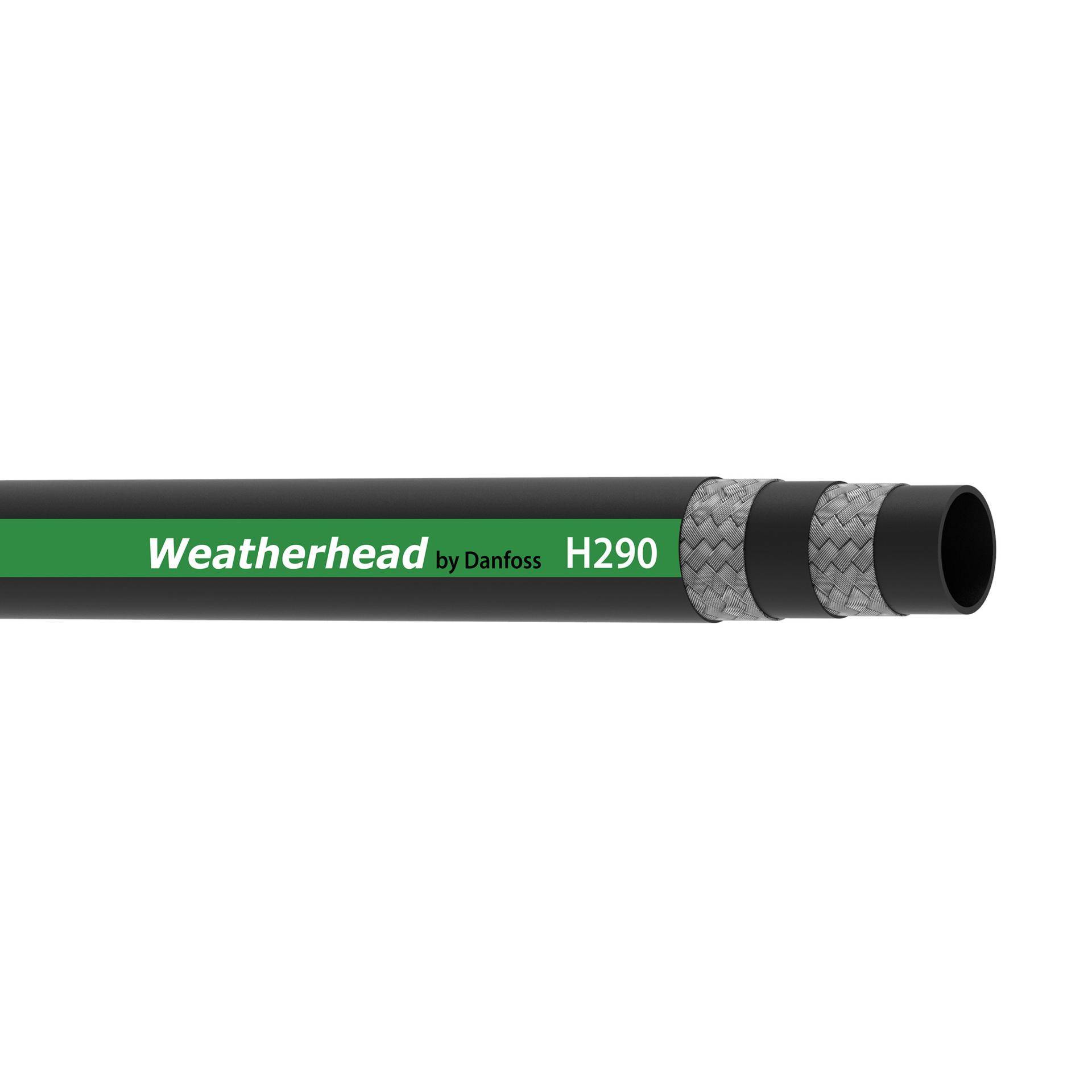 Weatherhead by Danfoss H290 Series Rubber Hydraulic Braided Hose (CENTER)