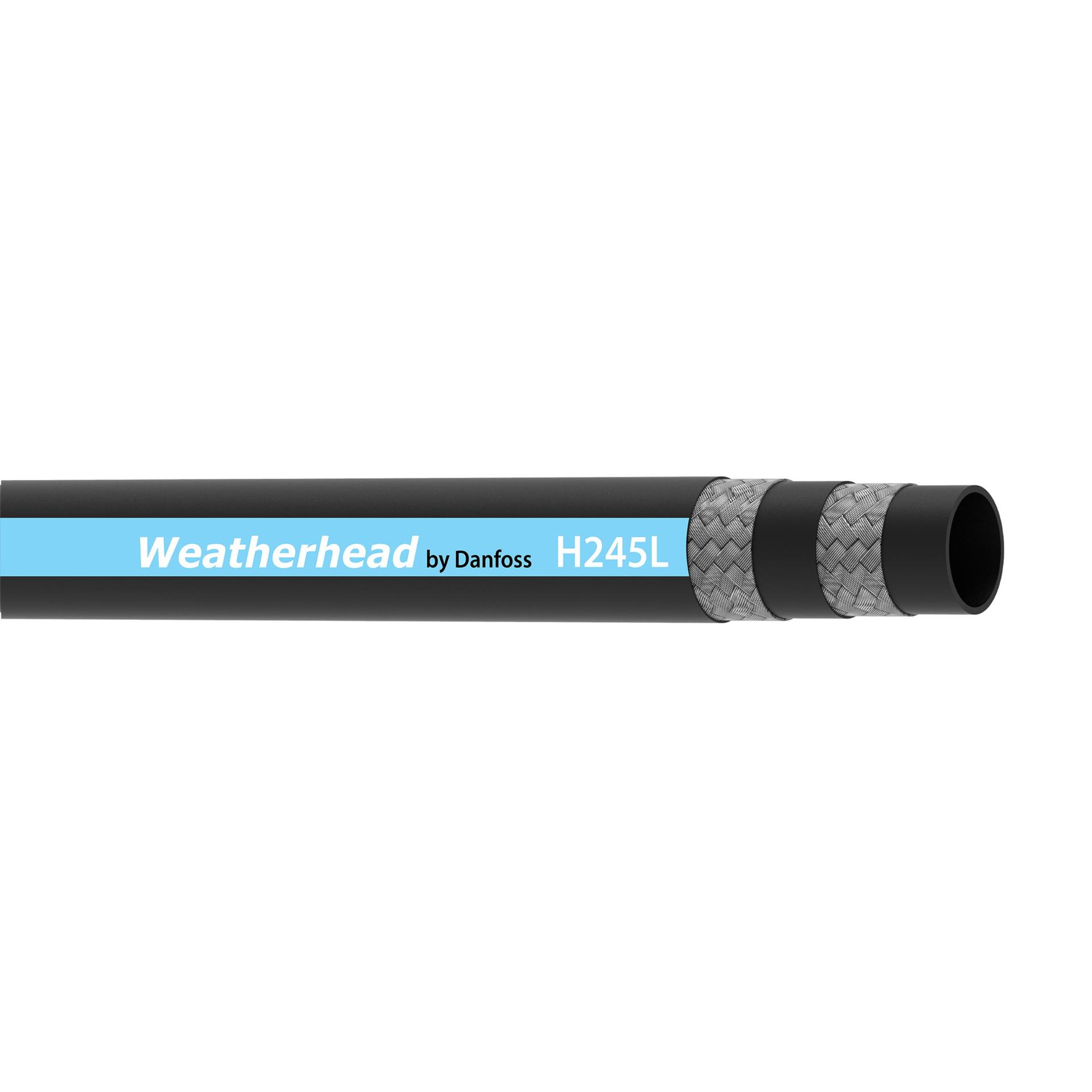 Weatherhead by Danfoss H245L Series Rubber Hydraulic Braided Hose (CENTER)