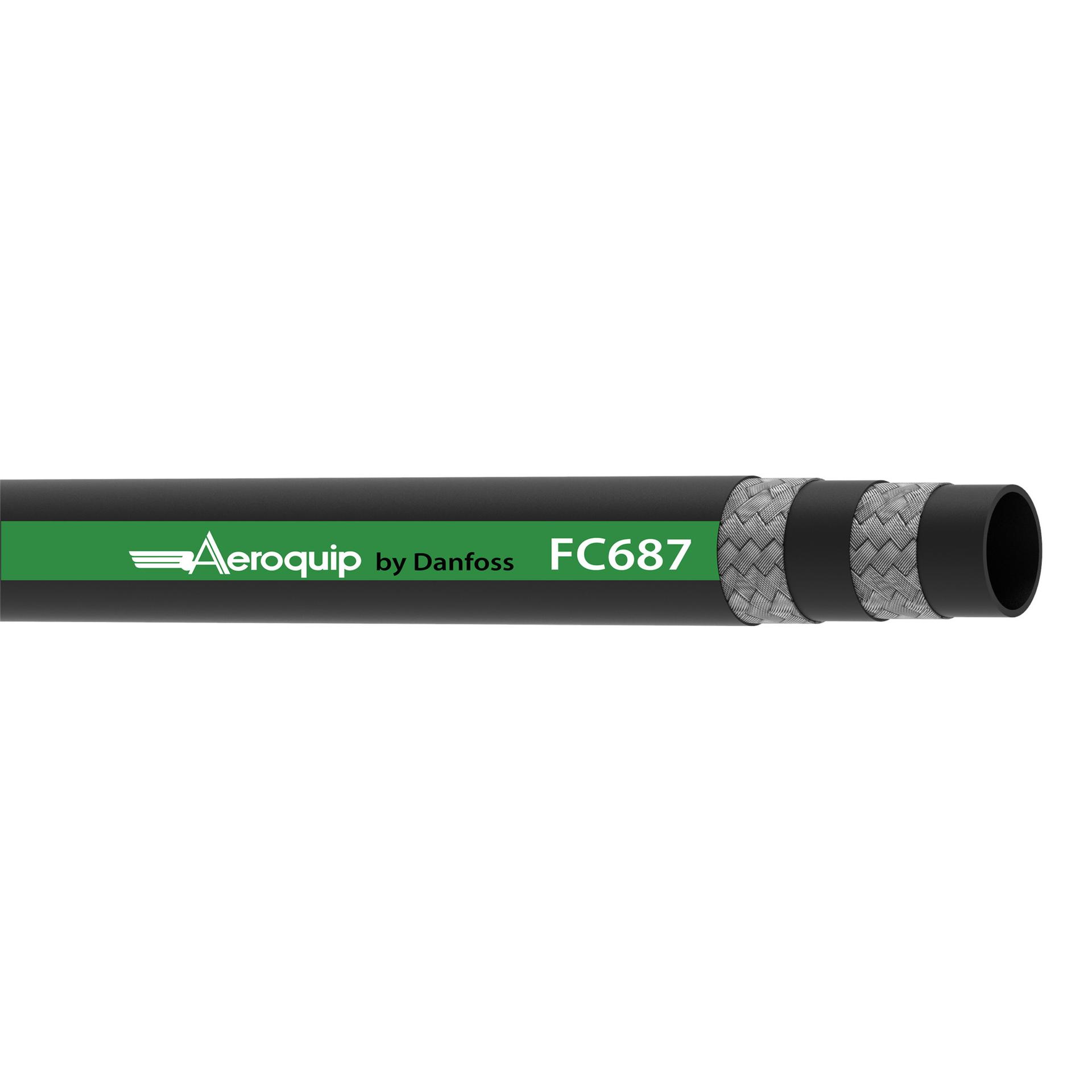 Aeroquip by Danfoss FC687 Series Rubber Hydraulic Braided Hose (CENTER)