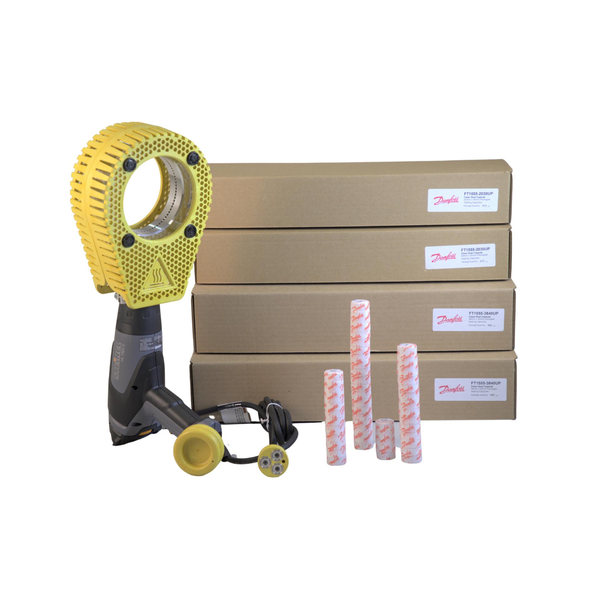 Danfoss FT1555 Series Hose and Tubing Protectors Hand Held Heat Gun Starter Kit (CENTER)
