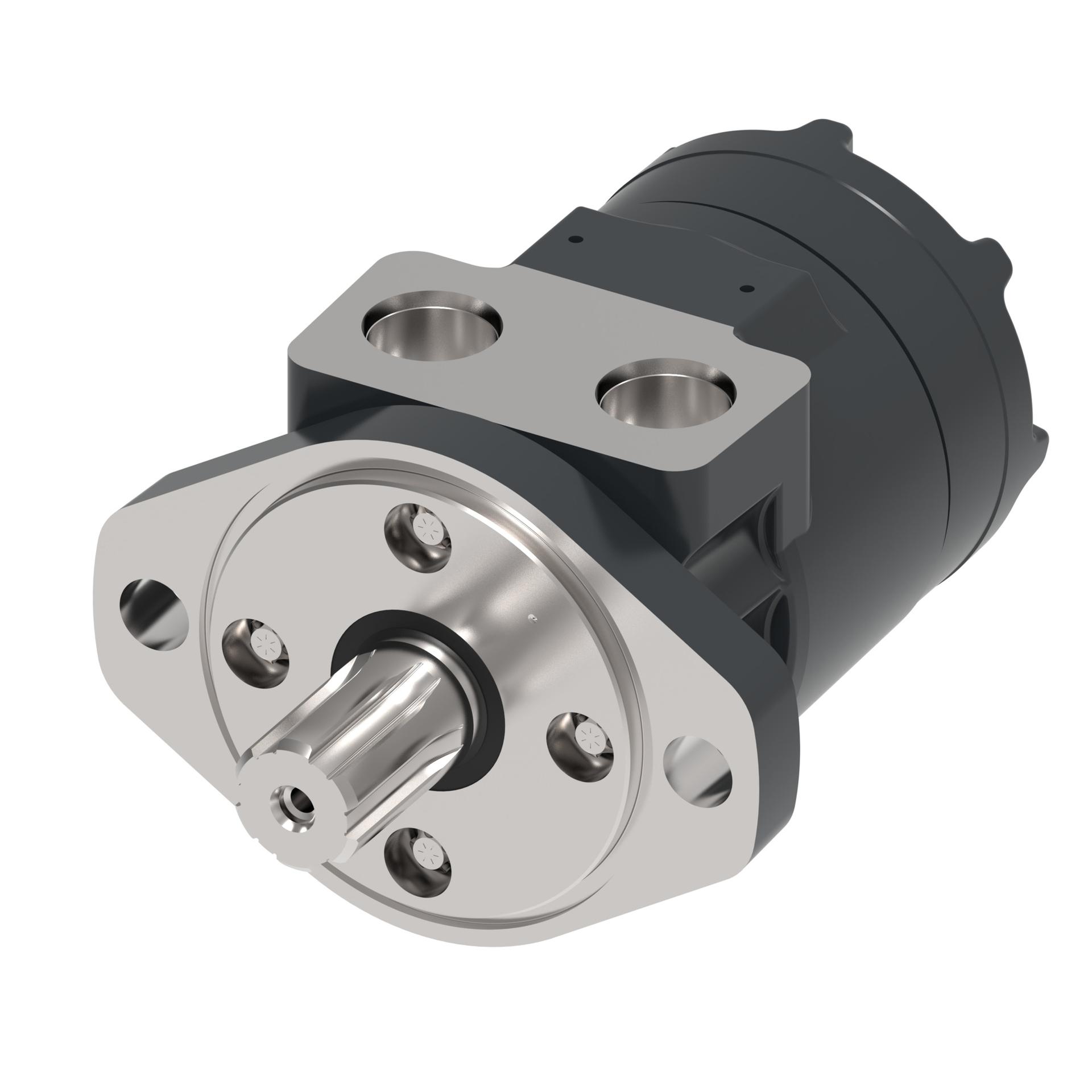 Danfoss Char-Lynn T series 2-bolt A_side port aligned (RIGHT)