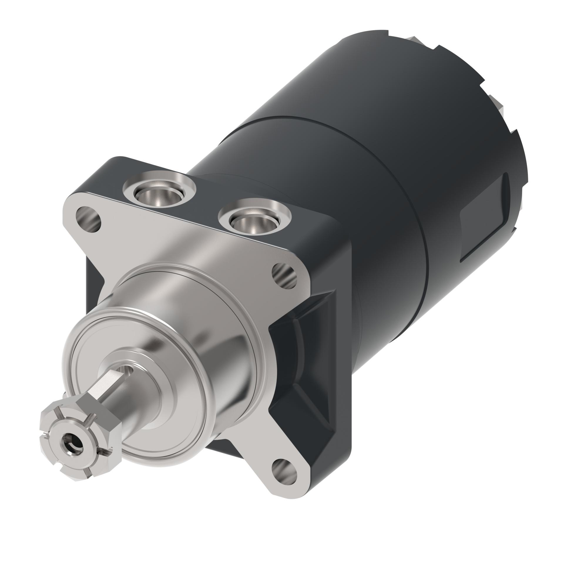 Danfoss Char-Lynn Delta Series with brake 4-bolt wheel_side port aligned (RIGHT)