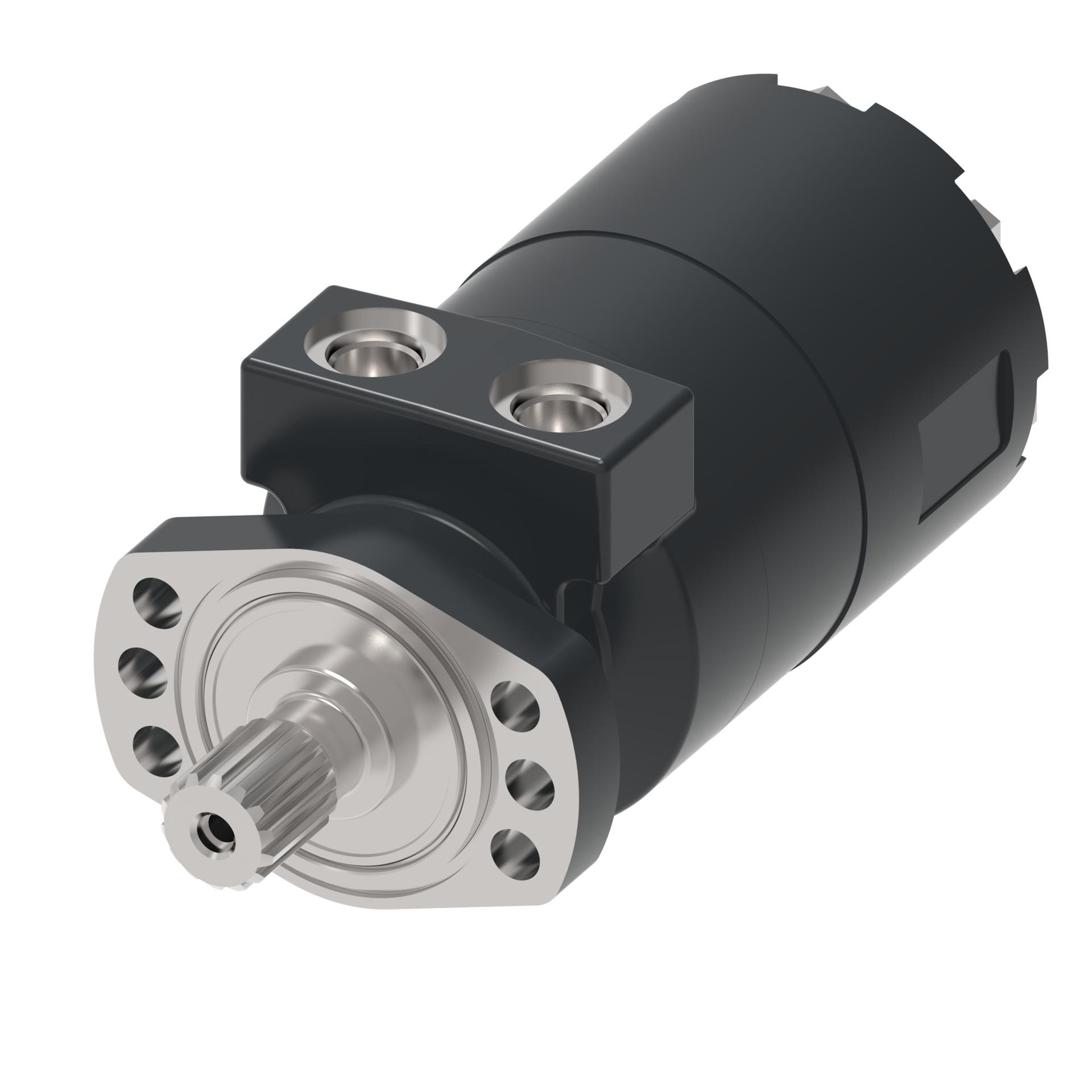 Danfoss Char-Lynn Delta Series with brake 6-bolt standard_side port aligned (RIGHT)