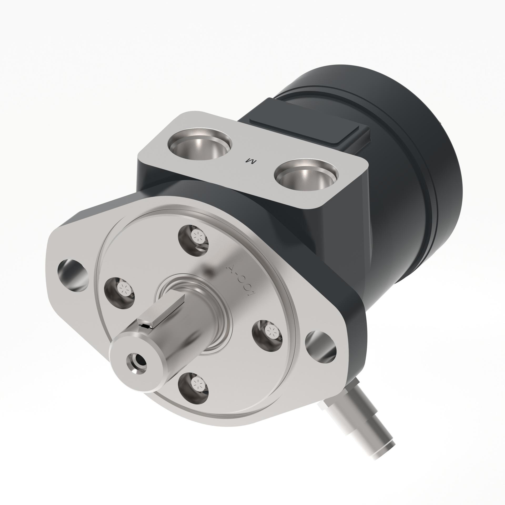 Danfoss Char-Lynn H series 2-Bolt A_side port aligned with speed sensor (RIGHT)