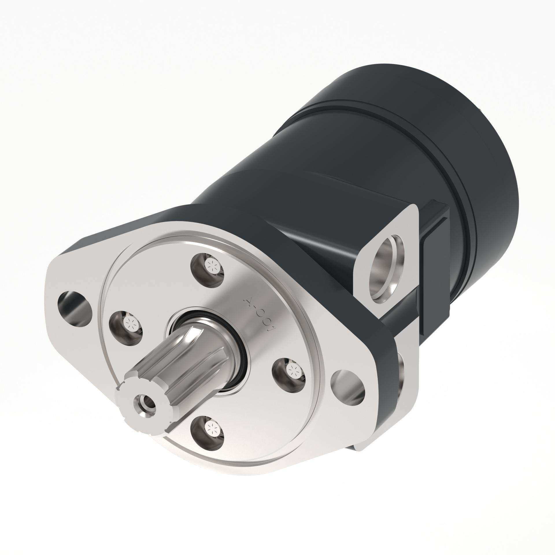 Danfoss Char-Lynn H series 2-Bolt A turned 90_side port aligned (RIGHT)