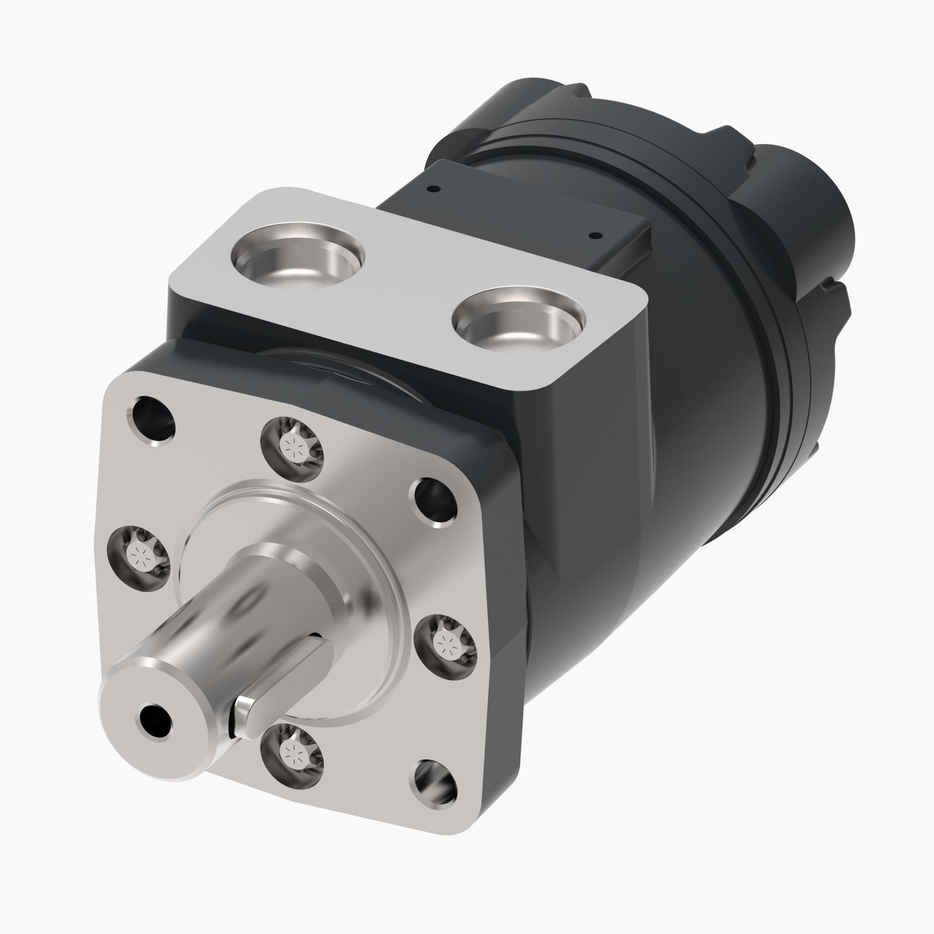 Danfoss Char-Lynn H series 4-Bolt square_end port aligned with drain port (RIGHT)