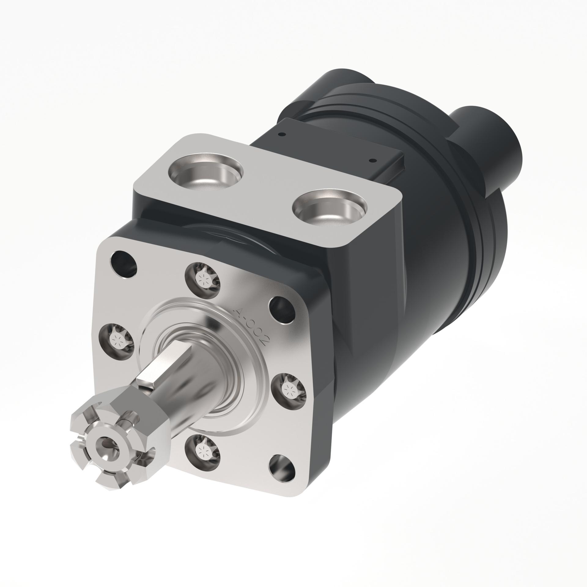Danfoss Char-Lynn H series 4-Bolt square_end port aligned without drainport (RIGHT)