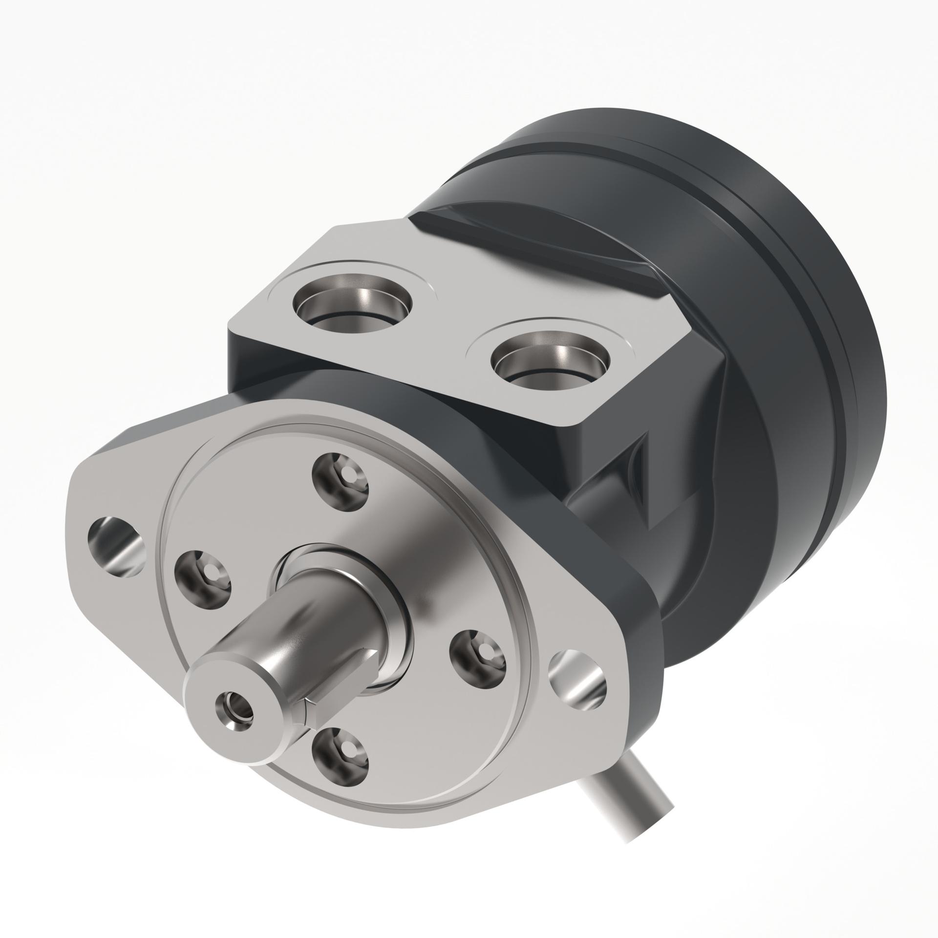 Danfoss Char-Lynn S series 2-Bolt A_side port aligned with speed sensor (RIGHT)