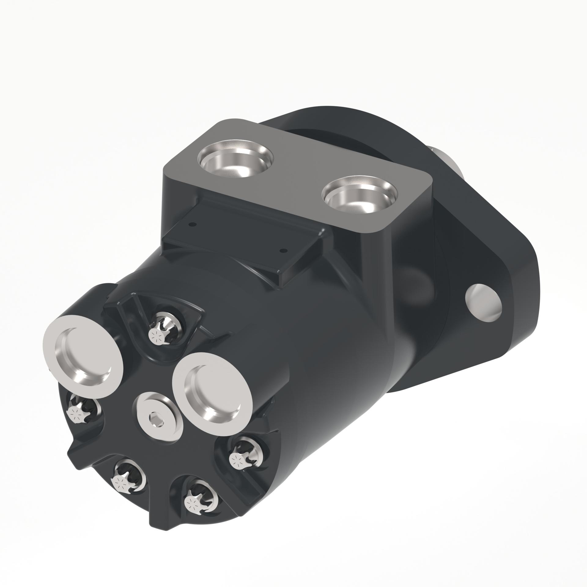 Danfoss Char-Lynn H series 2-Bolt A_end port aligned with drain port (RIGHT BACK)