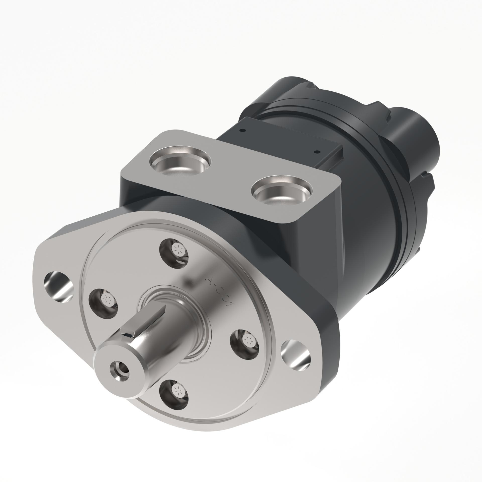 Danfoss Char-Lynn H series 2-Bolt A_end port aligned with drain port (RIGHT)