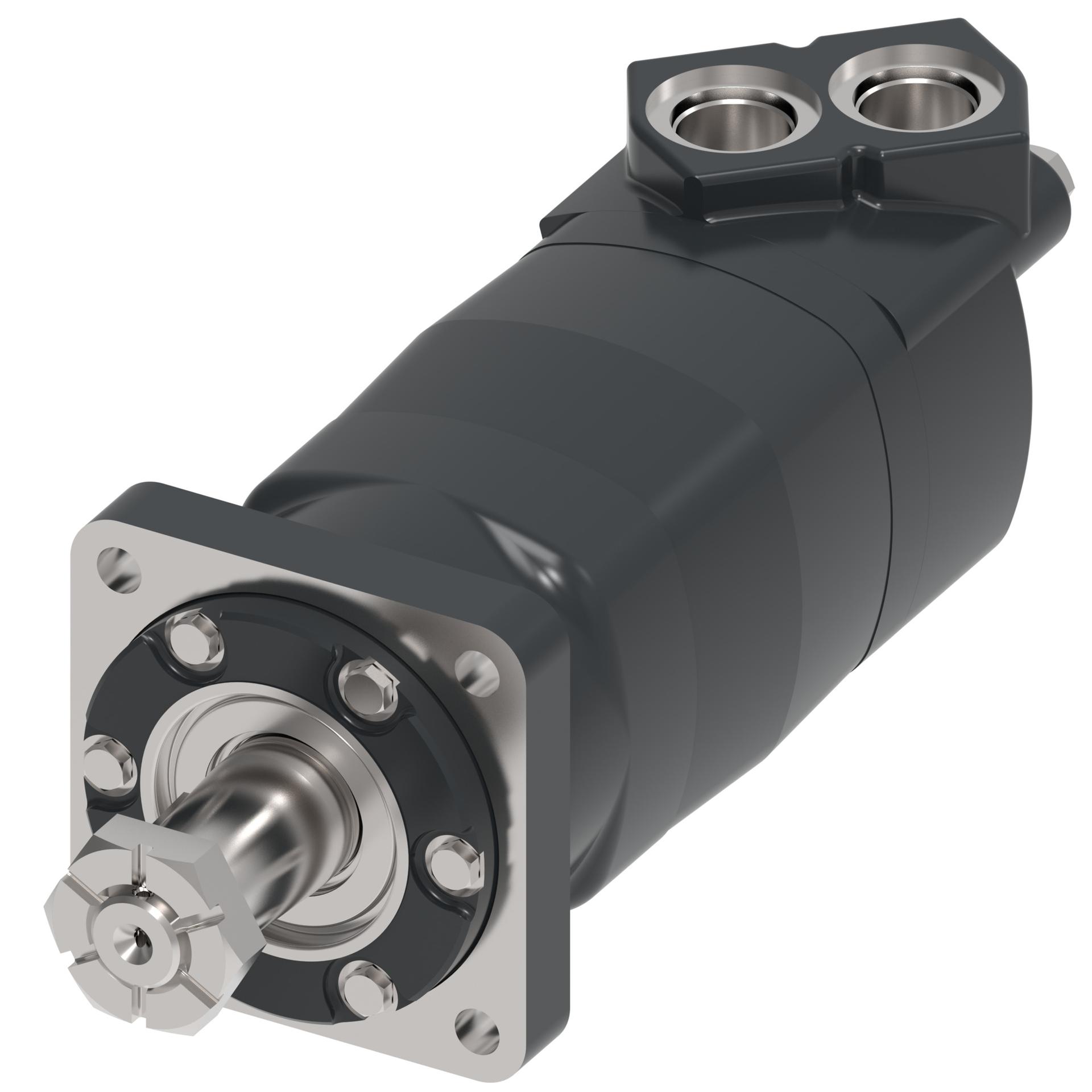 Danfoss Char-Lynn 6000 Series 4-Bolt square_side port staggered (RIGHT)
